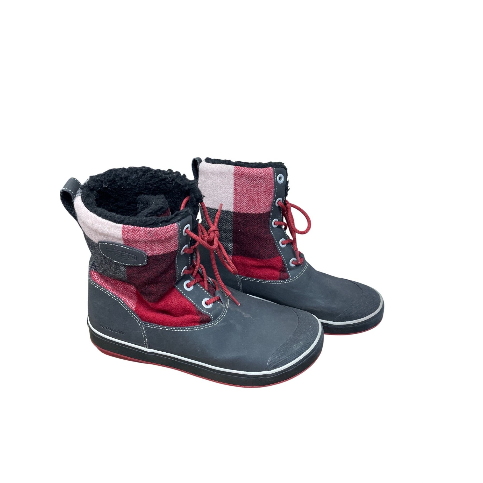 KEEN Keen womans red black plaid waterproof wool insulated winter Size US 10 / IT 40 - 18 Thumbnail