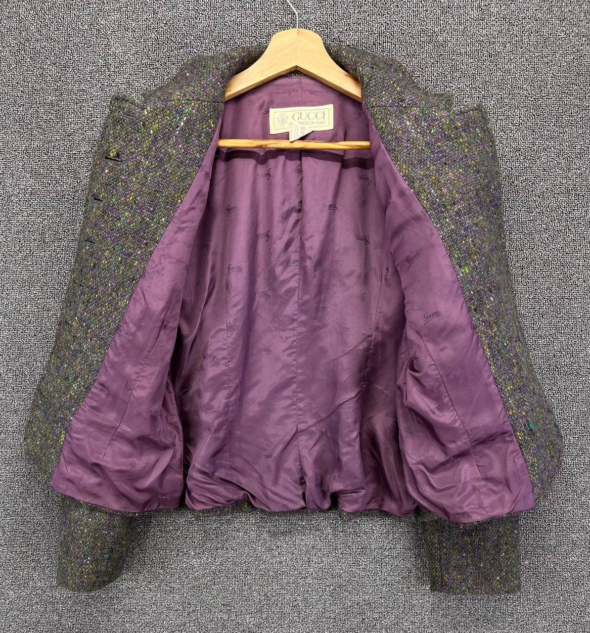 Gucci × Vintage Vintage 90s Gucci Made in Italy Rare Wool Cardigan Jacket Size M / US 6-8 / IT 42-44 - 6 Thumbnail