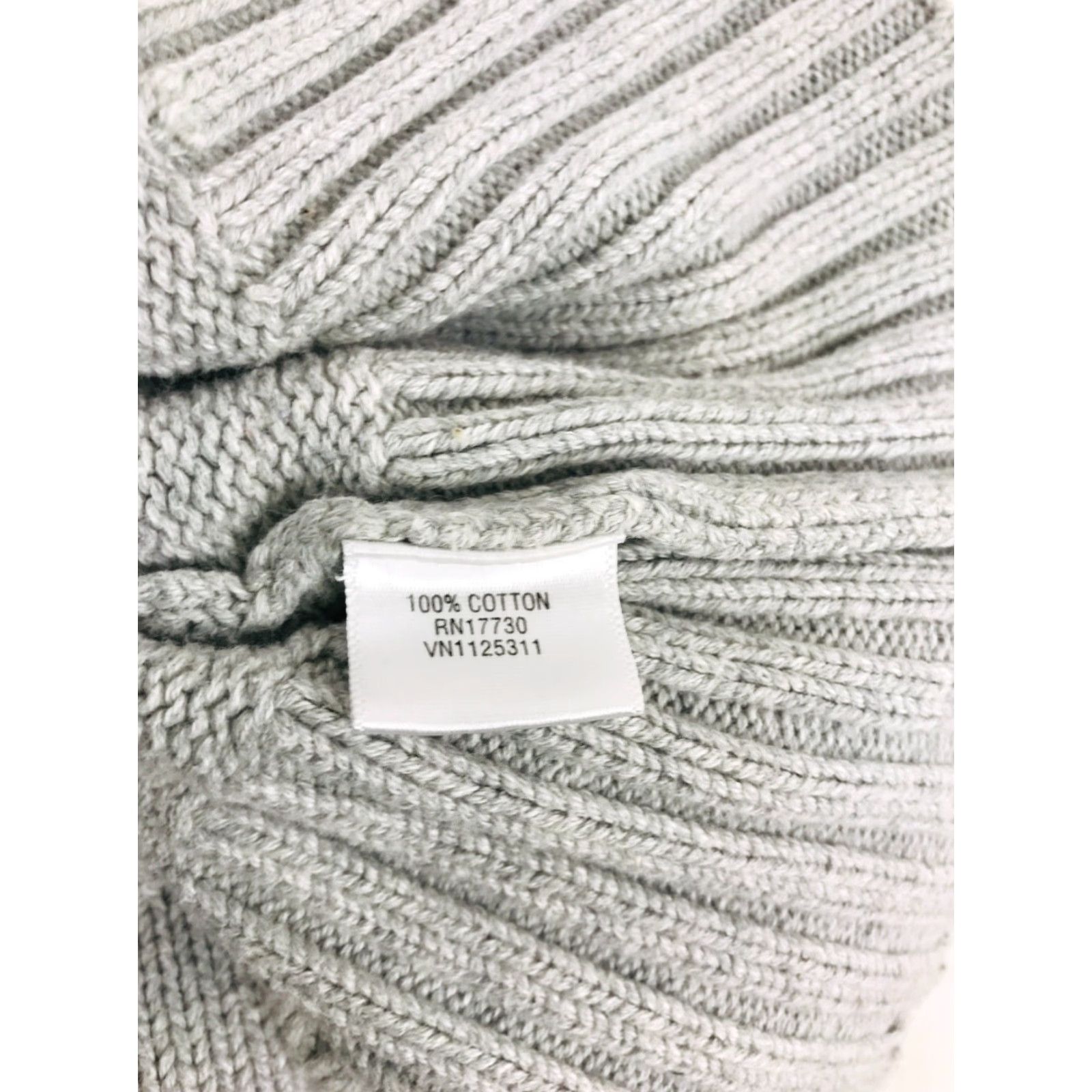 Converse Converse Sweater Women’s Size M Gray V-Neck Knit Pullover Size M / US 6-8 / IT 42-44 - 7 Thumbnail