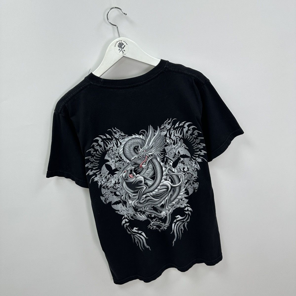 Vintage Vintage 00s Dragon Tiger Gothic 2 sided y2k tee Thailand Size US M / EU 48-50 / 2 - 6 Thumbnail