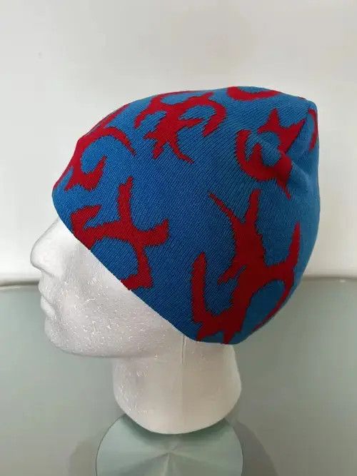 Other Y2K Fire Beanie (blue + red) Size ONE SIZE - 3 Thumbnail