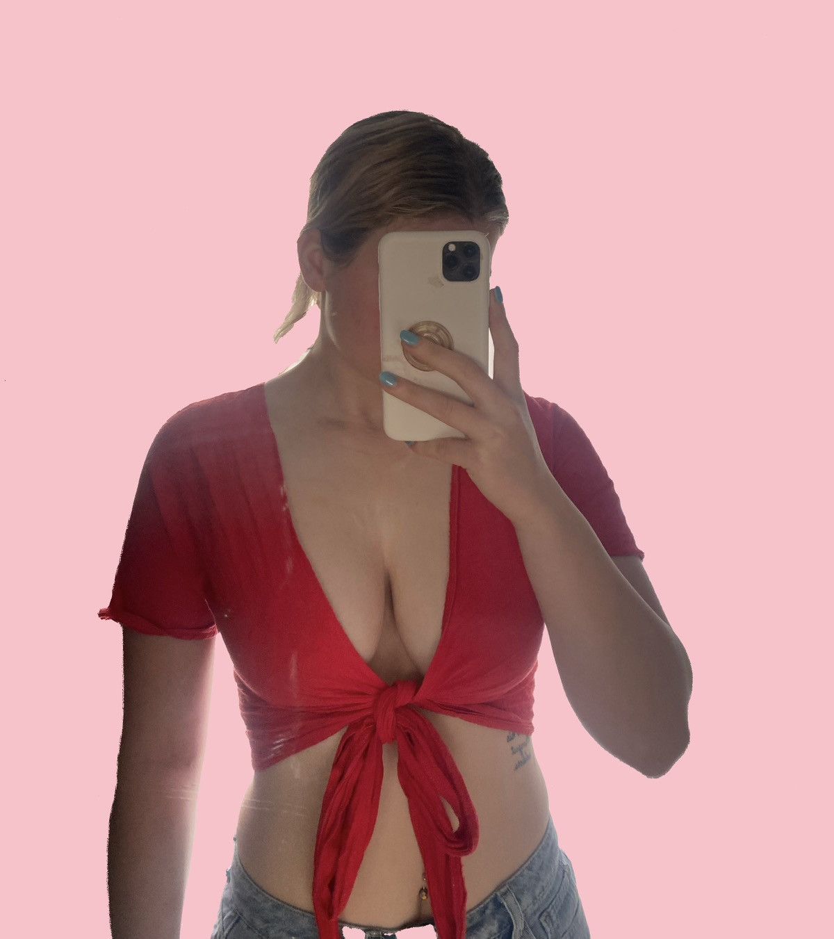 Paper Denim & Cloth Tie up Crop top Size S / US 4 / IT 40 - 1 Thumbnail