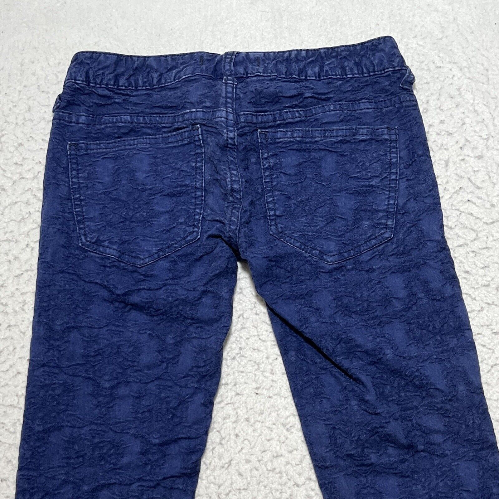 Free People Free People Skinny Jeans Textured Navy Stretch Anthropologie Size 26" / US 2 / IT 38 - 7 Thumbnail