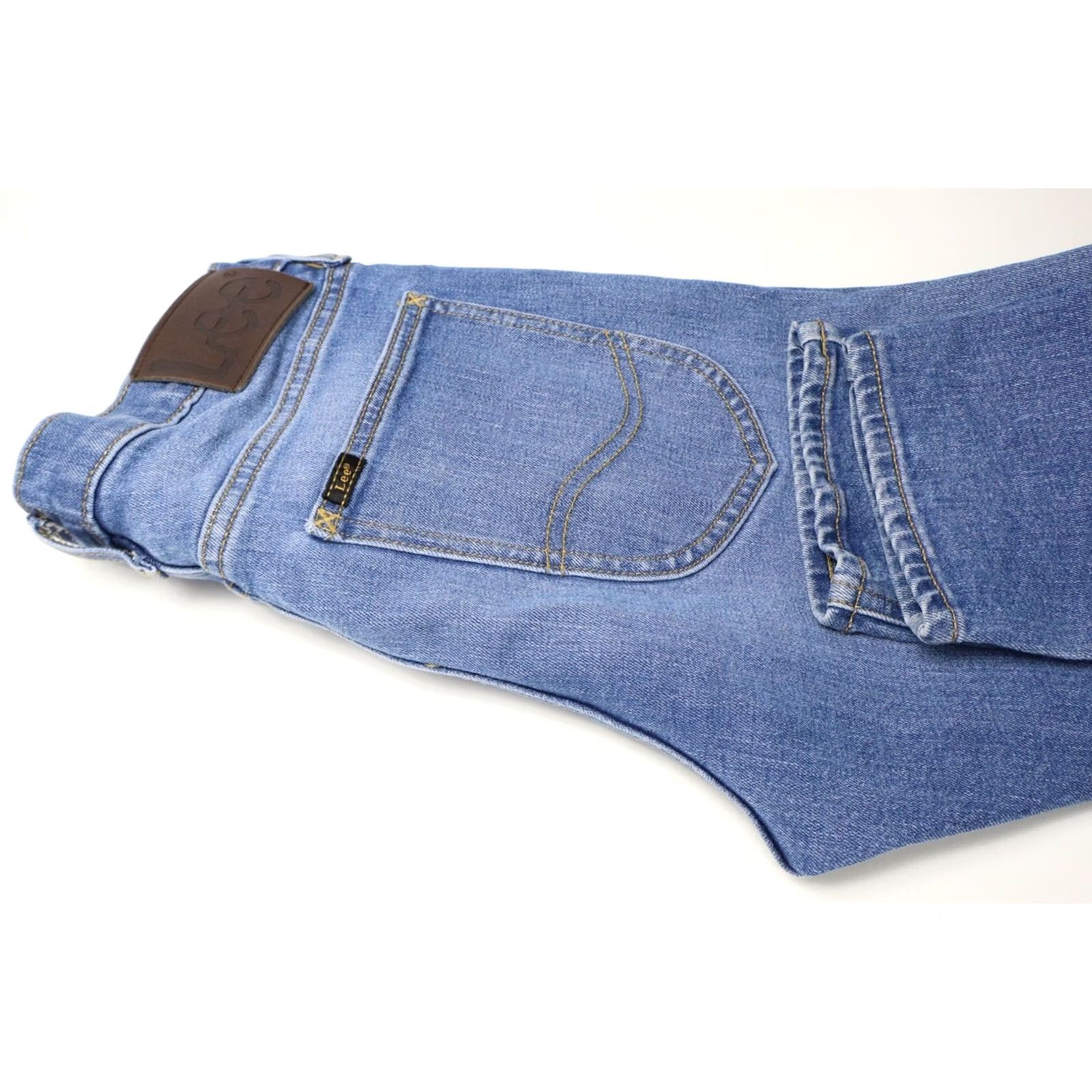 Lee LEE Luke Jeans Men's W30/L32 Light Wash Stretch Zip Fly Blue Slim Size US 30 / EU 46 - 4 Thumbnail