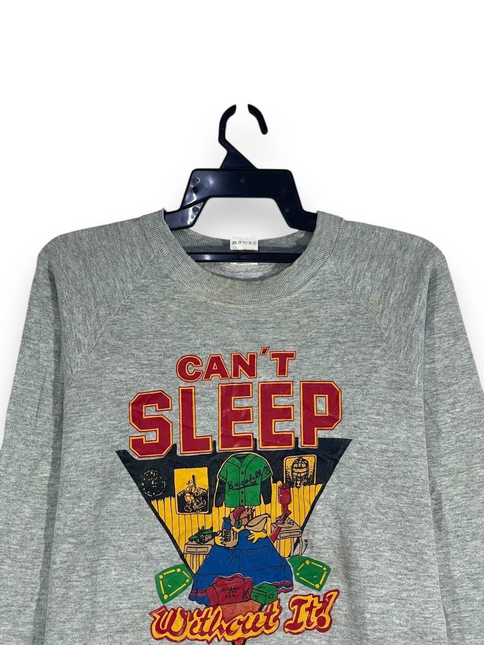 Other Vintage 90s baseball cant sleep without it sweatshirt size L Size US L / EU 52-54 / 3 - 2 Thumbnail
