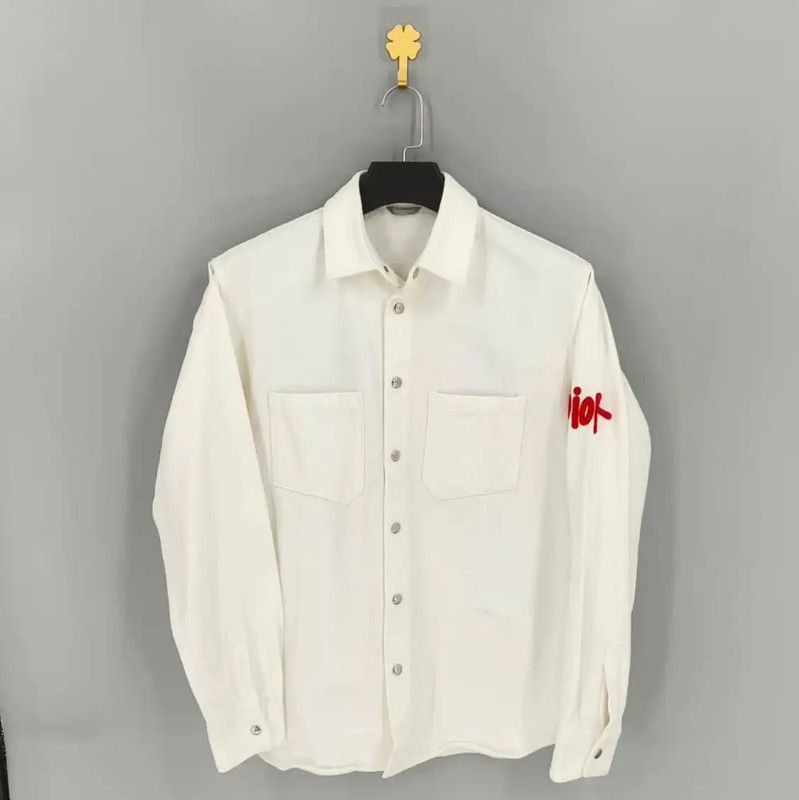 Dior Dior Men's White Casual Outerwear Jacket 0089 Size US M / EU 48-50 / 2 - 1 Thumbnail