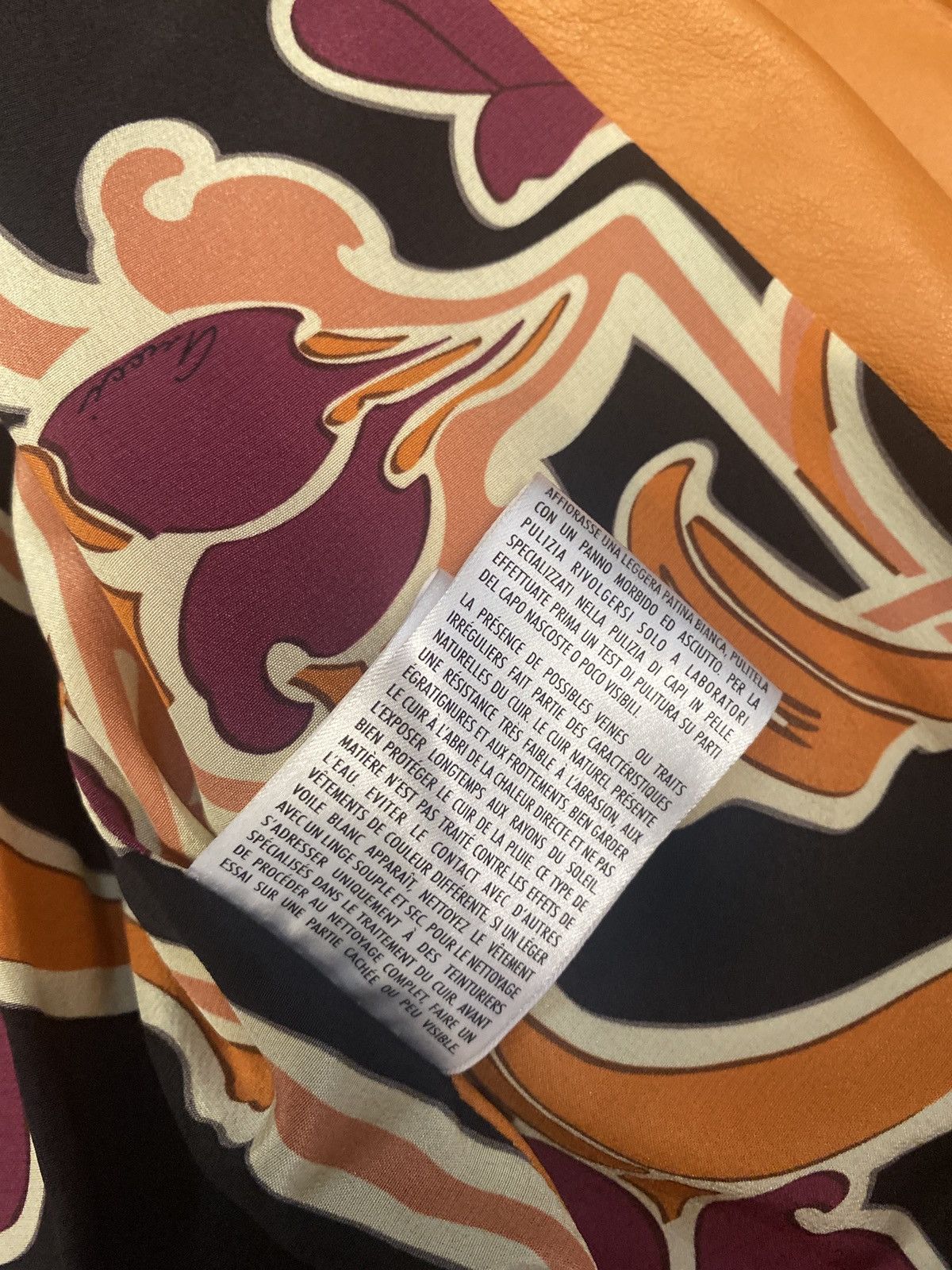 Gucci Gucci 2007 Orange Leather Jacket Size US S / EU 44-46 / 1 - 8 Thumbnail