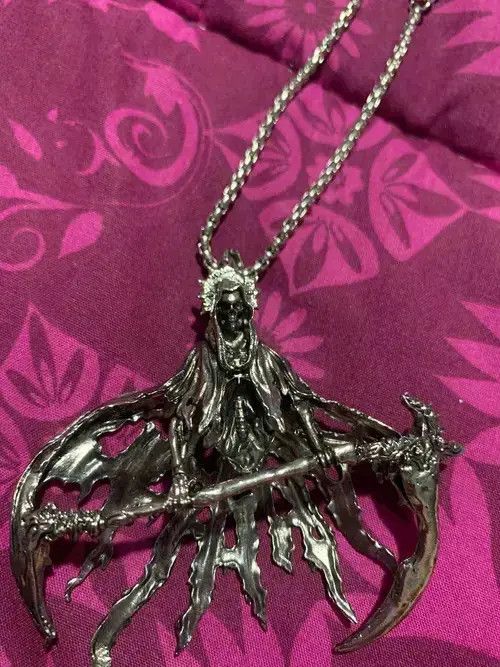 Jewelry Gothic Vintage Skeleton Necklace Size ONE SIZE - 3 Thumbnail