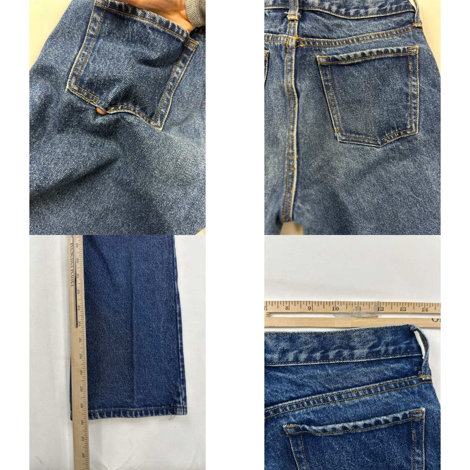 Vintage VINTAGE J.Galt Women's Jeans Bootcut Mid Rise Dark Wash Denim Size M Medium Blue Pants Women Size 32" / US 10 / IT 46 - 8 Thumbnail