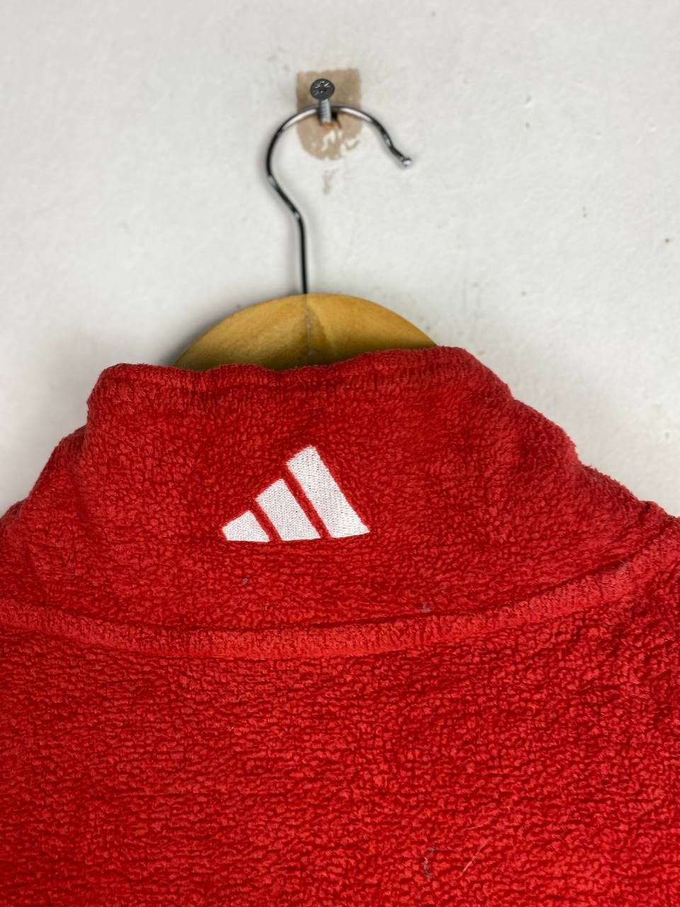 Adidas vintage adidas fleece quarter zipper jacket Size US L / EU 52-54 / 3 - 10 Thumbnail