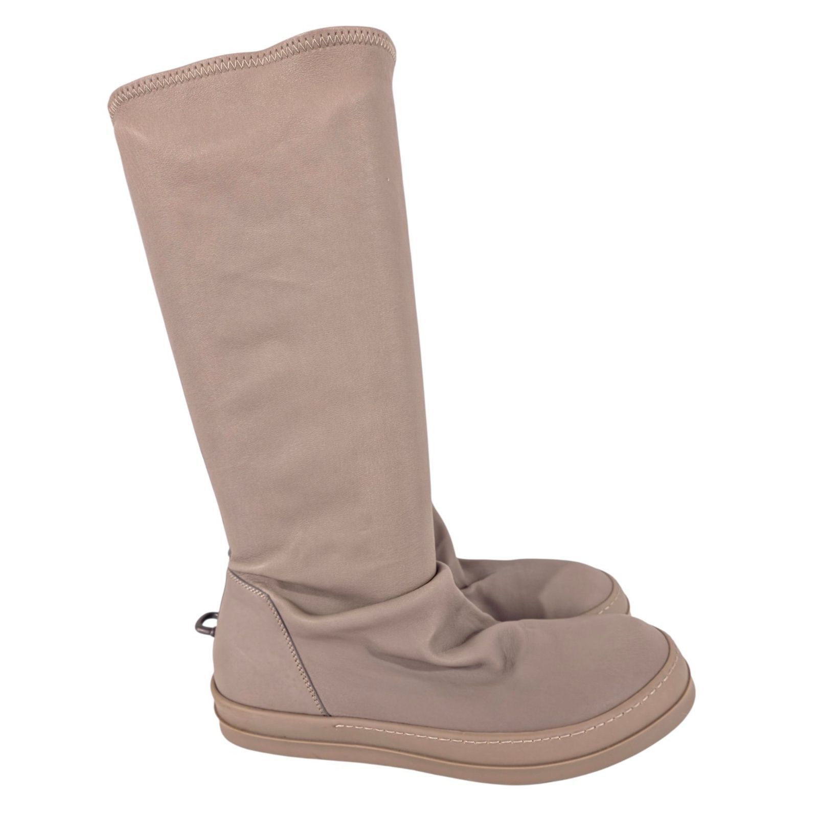 Rick Owens Rick Owens Slouch Boots US 11 IT 44 Mens Bone Leather $1450 Size US 11 / EU 44 - 4 Thumbnail