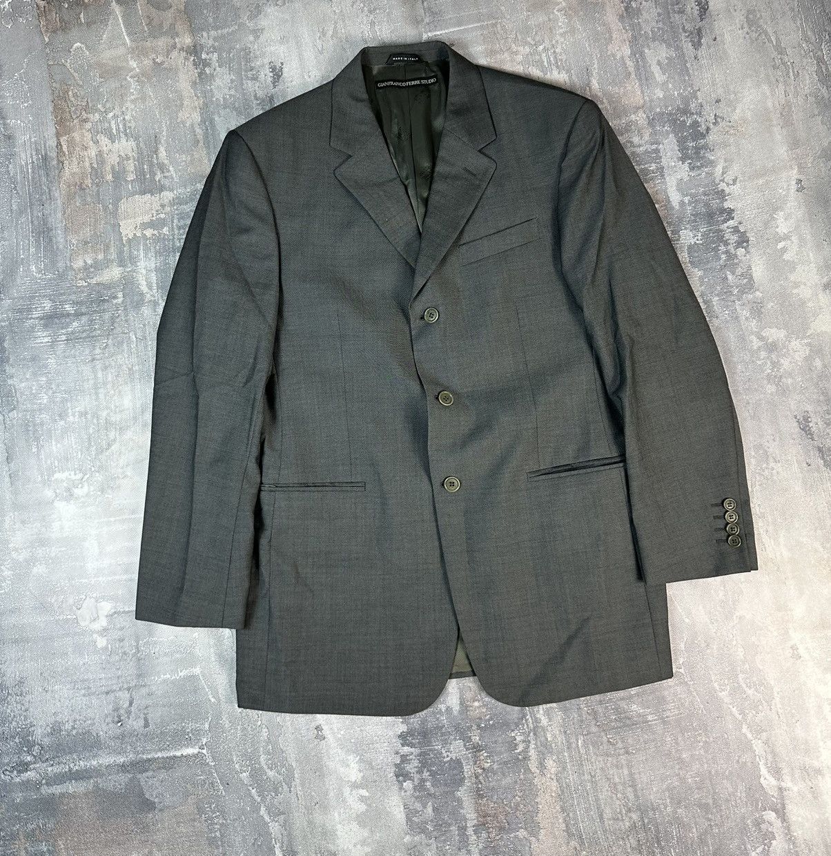 Ferre × Gianfranco Ferre × Vintage GianFranco Ferre Studio suit gray Size 50R - 2 Thumbnail