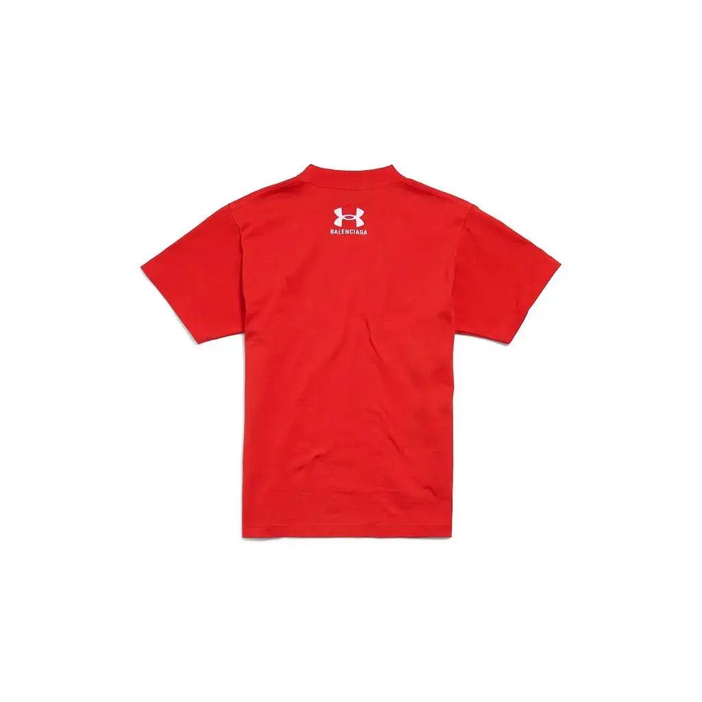 Balenciaga × Under Armour o1tr1nto1125 Under Armour® T-Shirt Oversized in Red Size XXS / US 00 / IT 34 - 2 Thumbnail