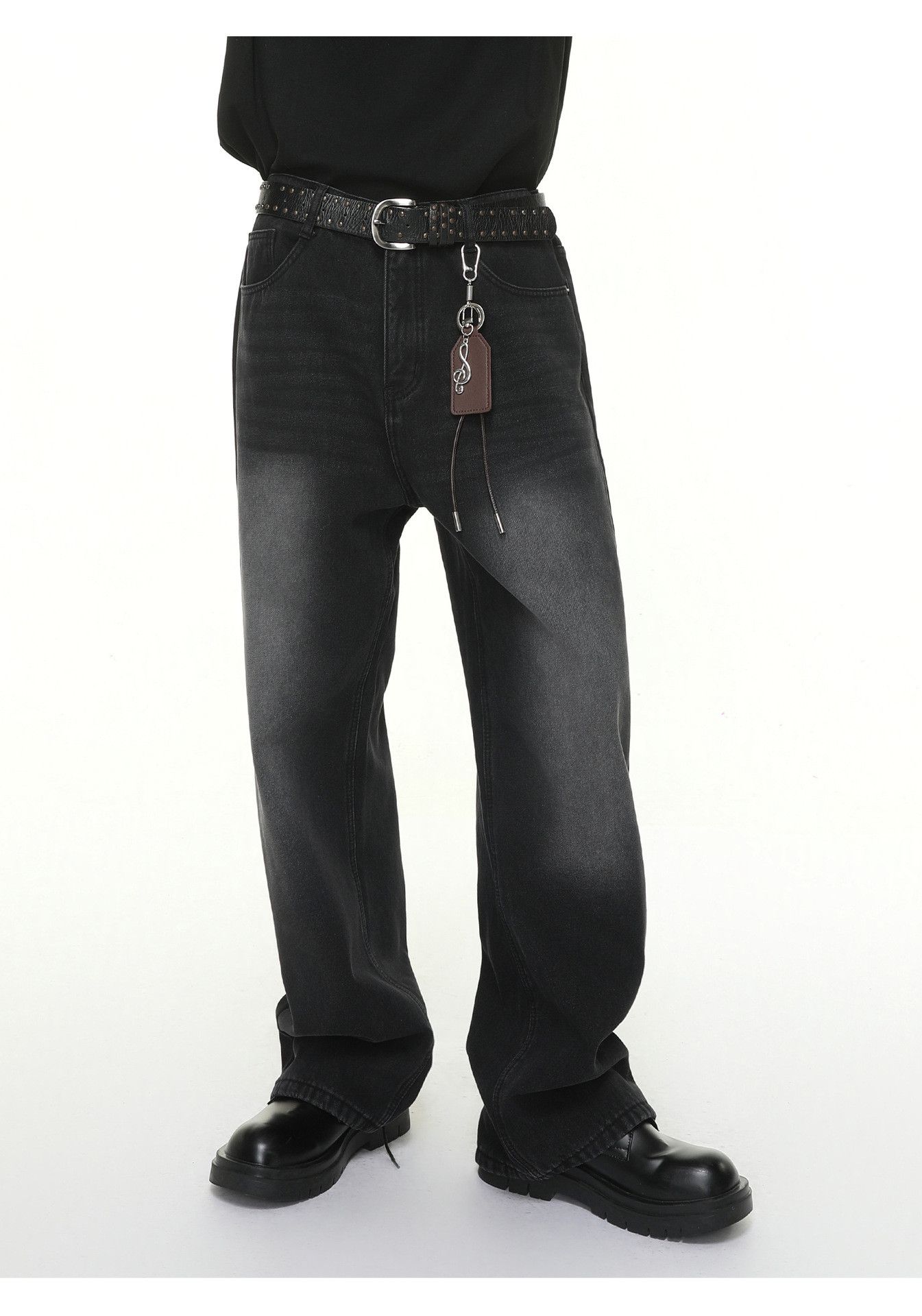 Japanese Brand Men's Japanese classic straight leg casual washed jeans Size US 32 / EU 48 - 2 Thumbnail