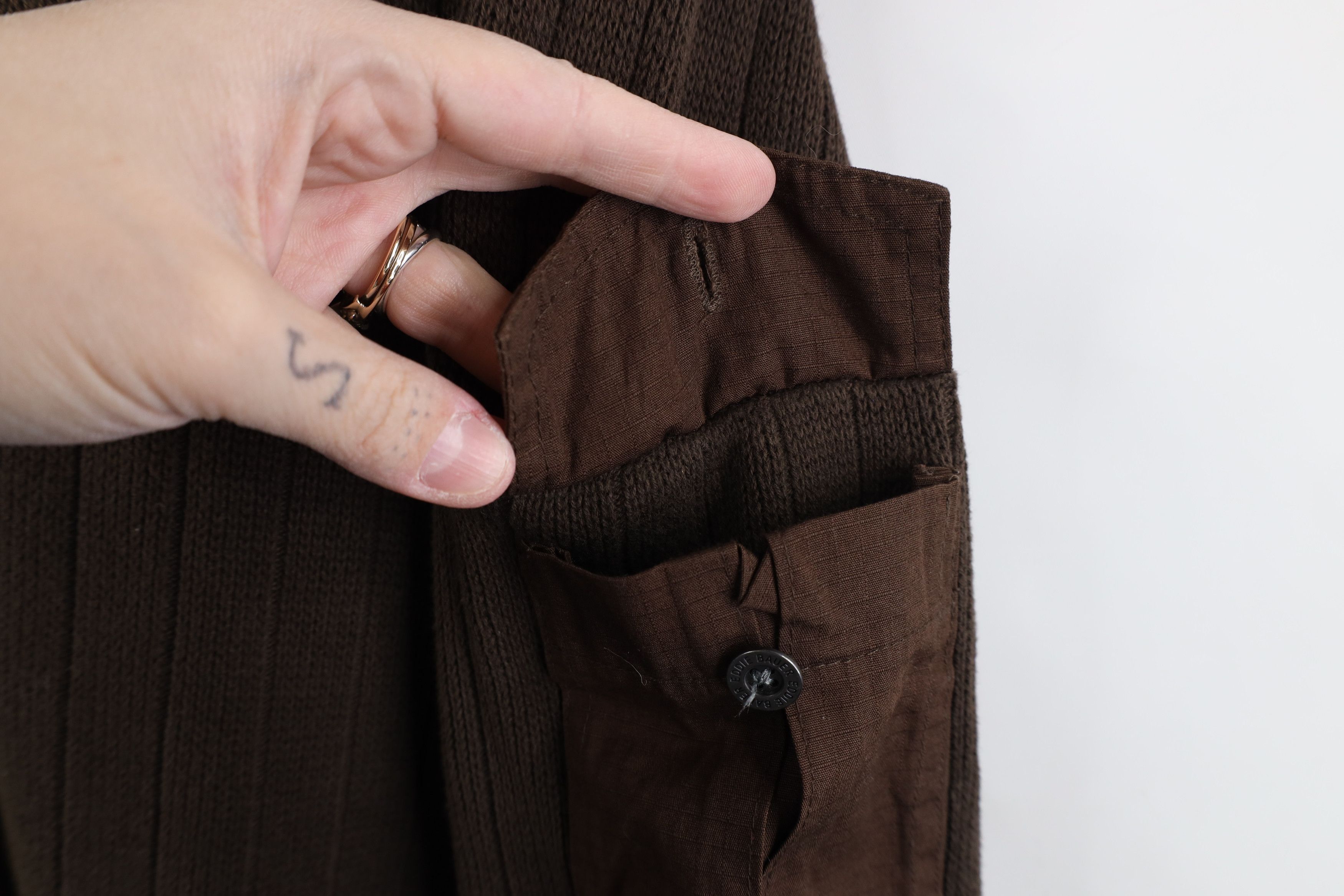 Eddie Bauer × Vintage Vintage Eddie Bauer Heavyweight Knit Commando Sweater Brown Size US XL / EU 56 / 4 - 7 Thumbnail
