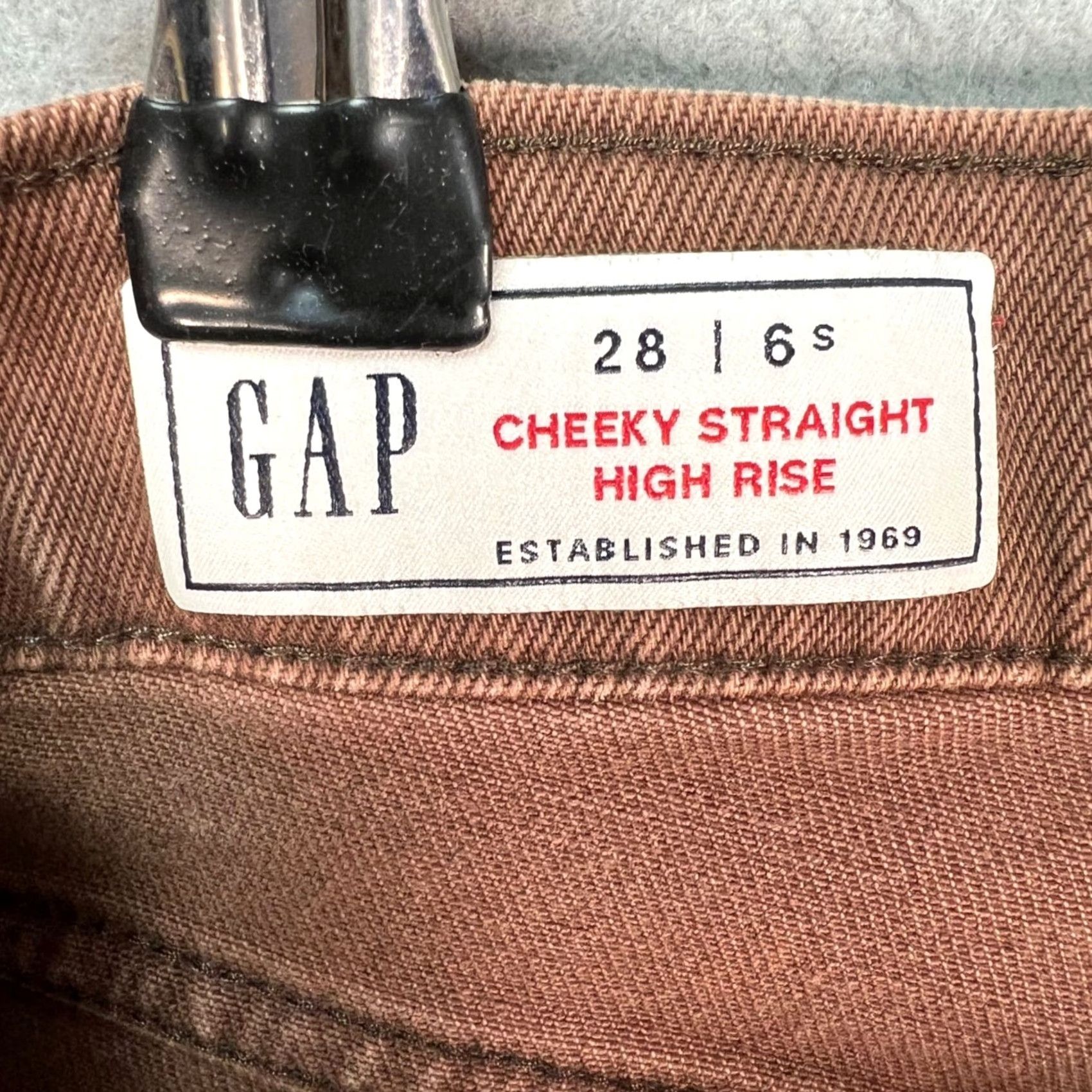 Gap Gap Jeans 28 / 6s High Rise Straight 5-Pocket Denim Brown 90s Vintage 1969 Womens Pants Size 28" / US 6 / IT 42 - 3 Thumbnail