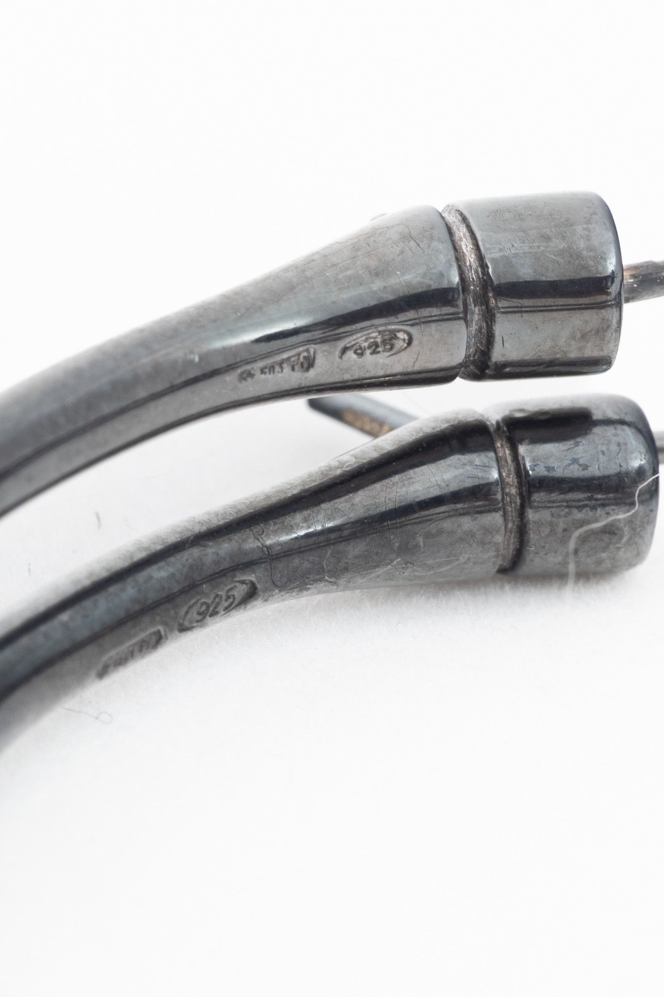 Gucci Gucci Sterling Silver Bamboo Hoop Earrings Size ONE SIZE - 6 Thumbnail