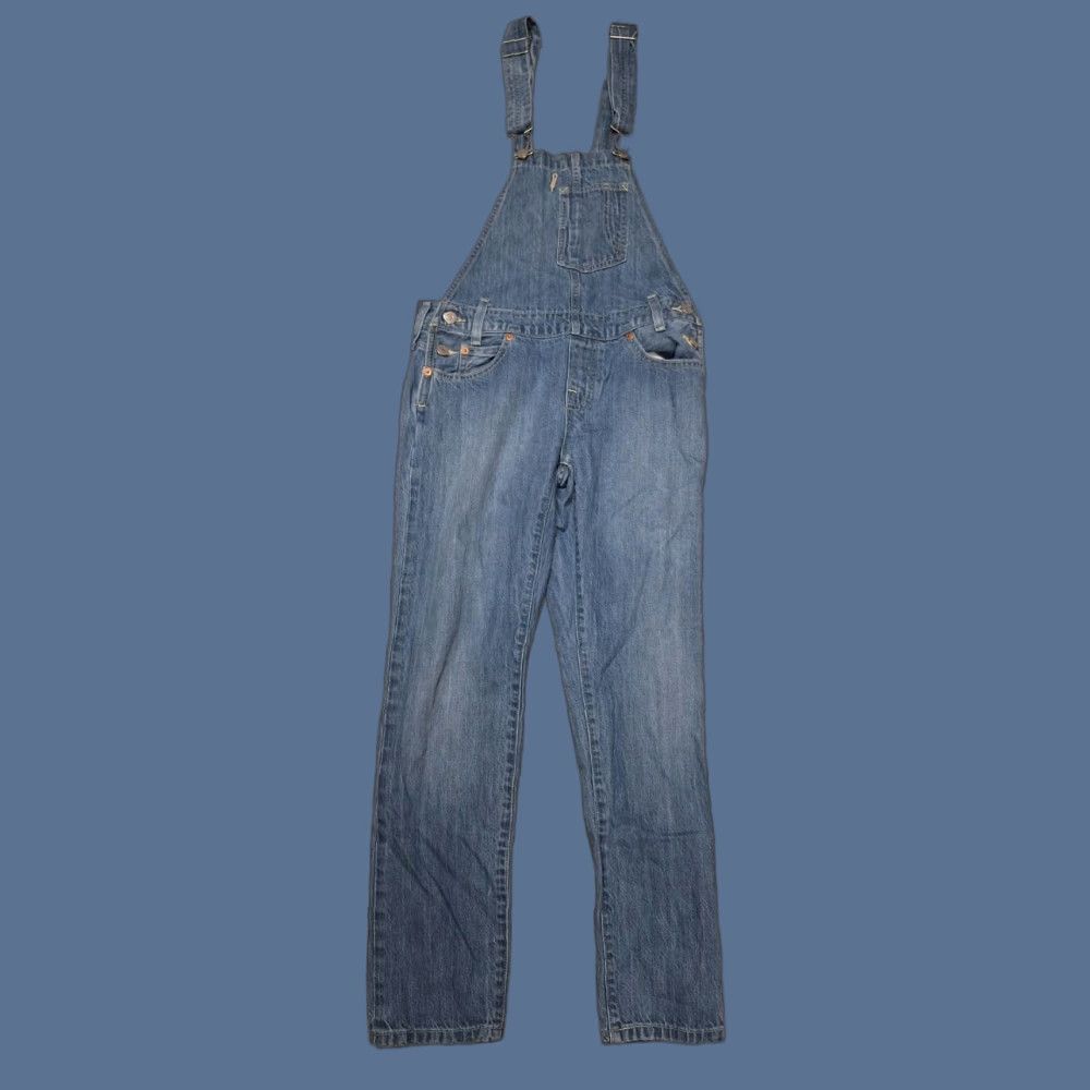 Levi's VINTAGE Levi’s Denim Overalls XS Women Blue Medium Denim Straight Jeans XS Size 26" / US 2 / IT 38 - 1 Thumbnail
