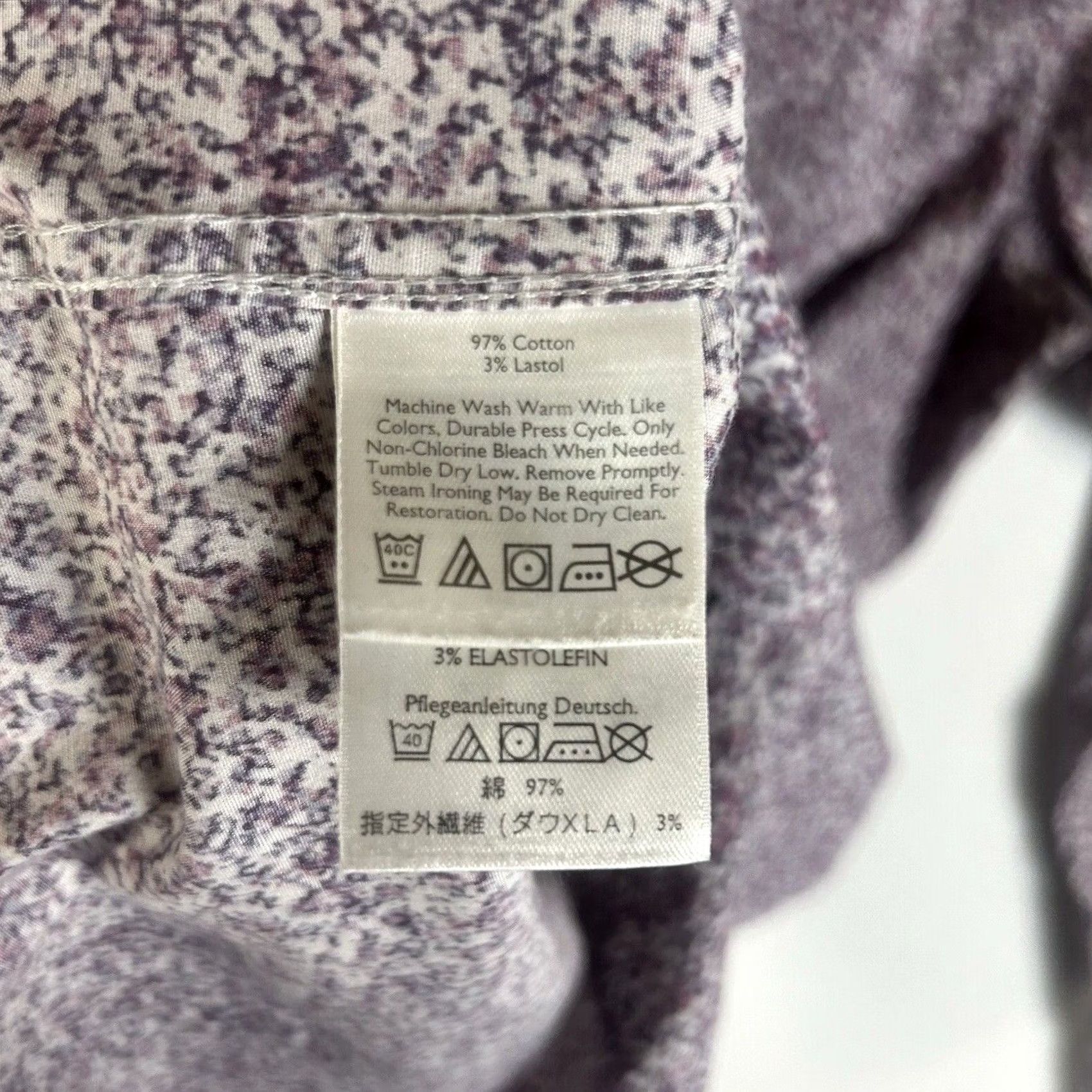 Eddie Bauer Eddie Bauer Button-Up Shirt Womens L Purple Stretch Wrinkle Resistant Casual Shirt Size L / US 10 / IT 46 - 4 Thumbnail