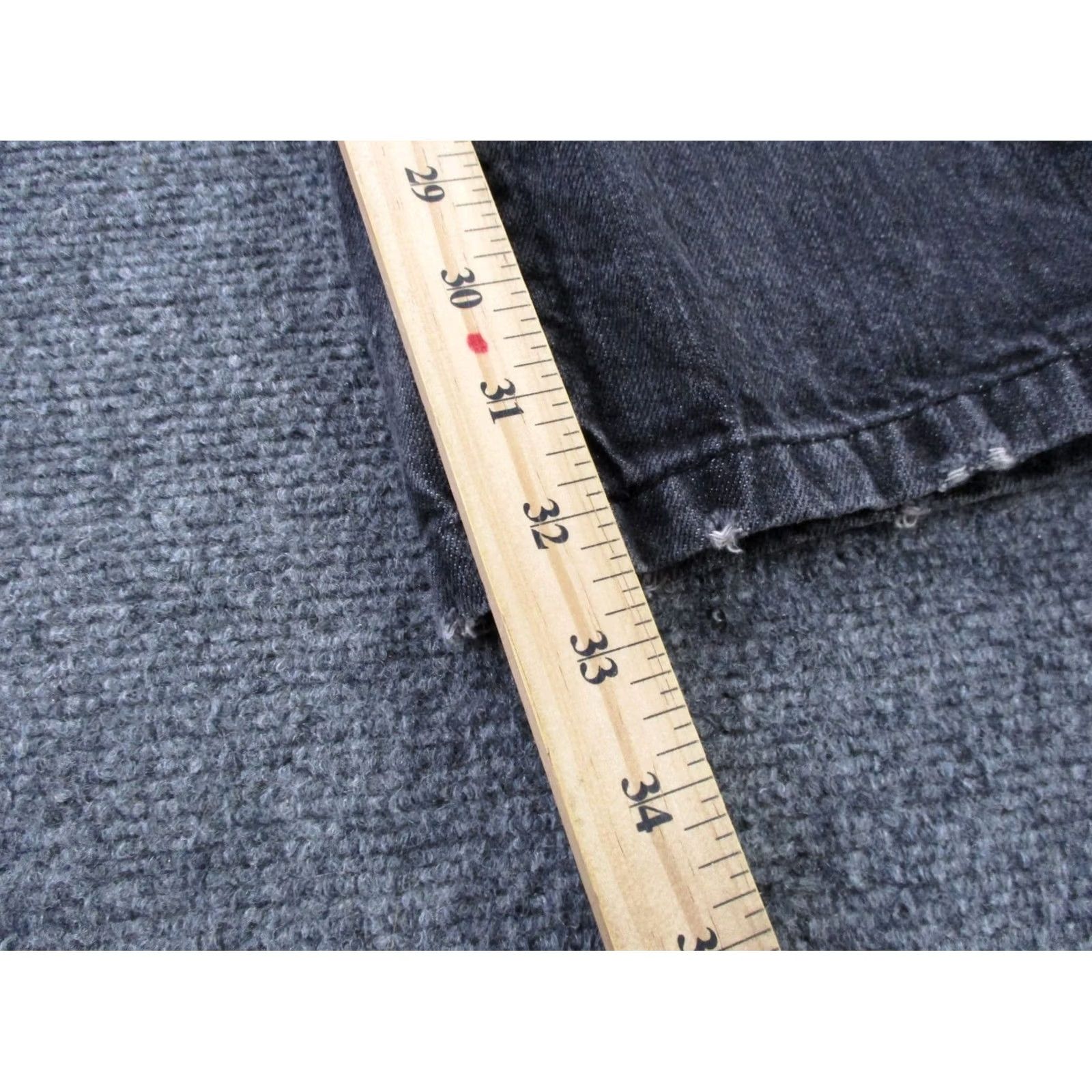 Southpole Southpole Jeans Mens 32 x 32 Black Denim Straight Grunge Distressed Jeans Mens Regular 5-Pocket Design Cotton Denim Size US 34 / EU 50 - 4 Thumbnail