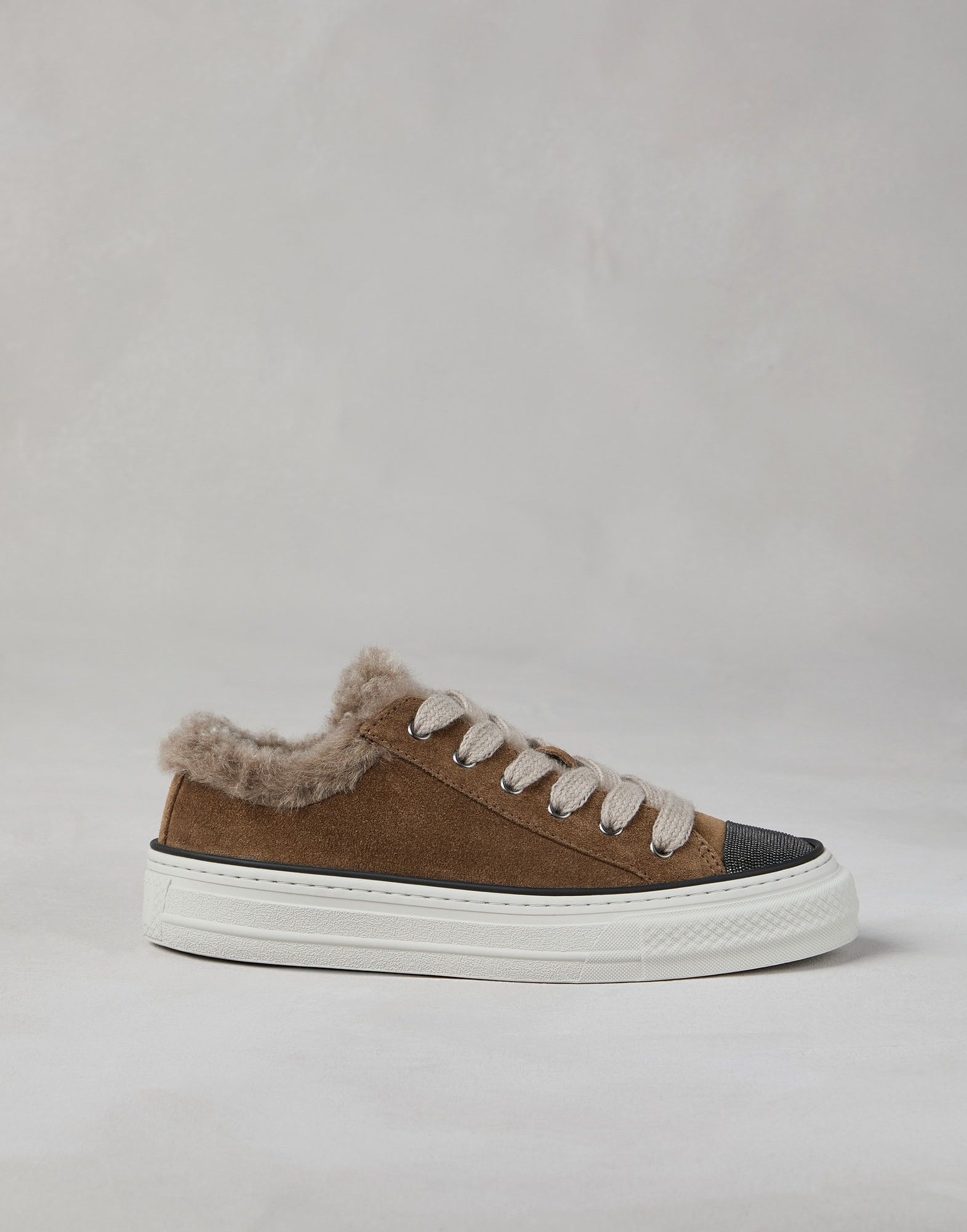 Brunello Cucinelli o1la1rc1a1025 Suede Sneakers in Brown Size US 8 / IT 38 - 5 Thumbnail