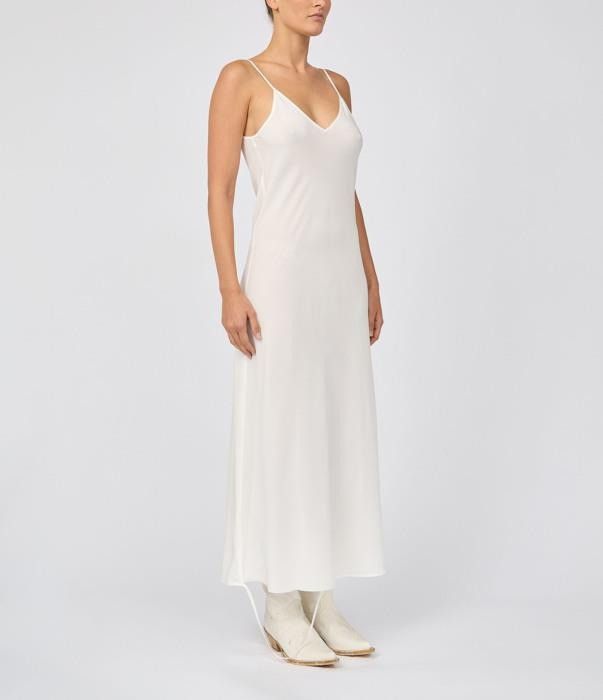 Maison Margiela o1bcso1str0426 MM Maxi Dress in White Size S / US 4 / IT 40 - 2 Thumbnail