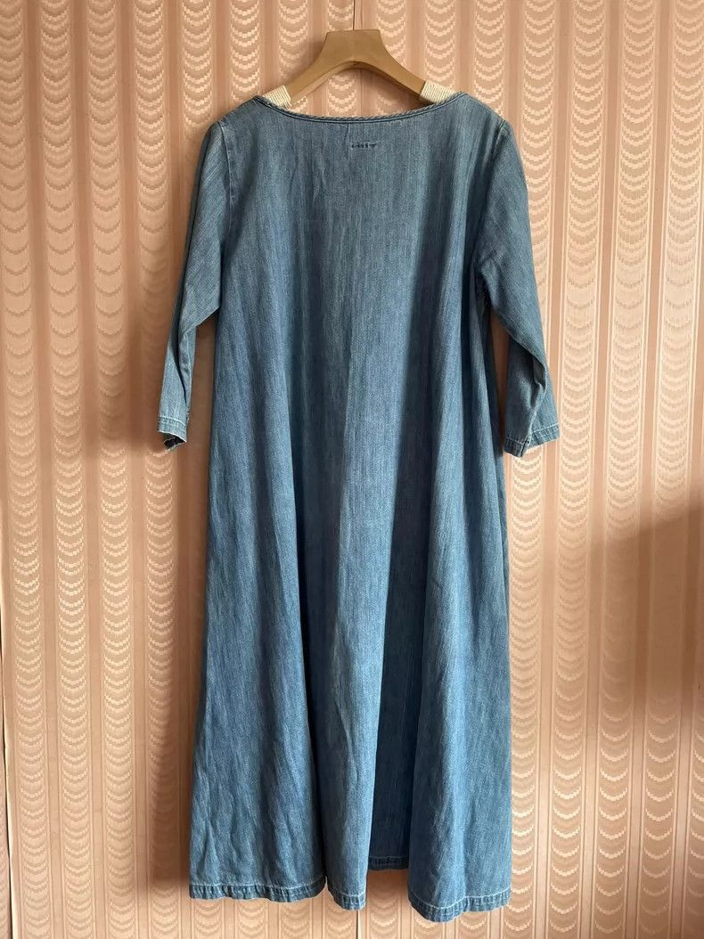 Kapital Vintage Kapital Denim Dress in Blue-2506 Size 22" - 3 Thumbnail