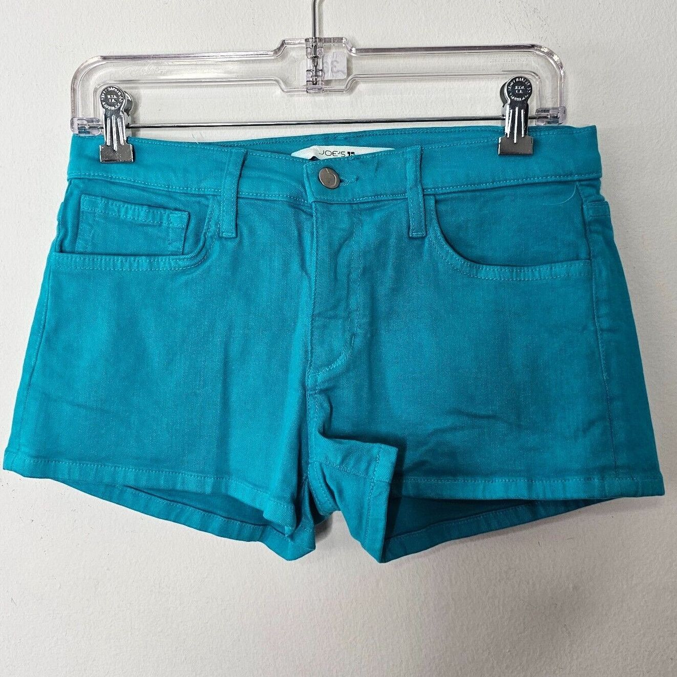 Other Joe’s Teal Aqua Blue Denim 5-Pocket Jean Short Shorts 29 Size 29" - 1 Thumbnail