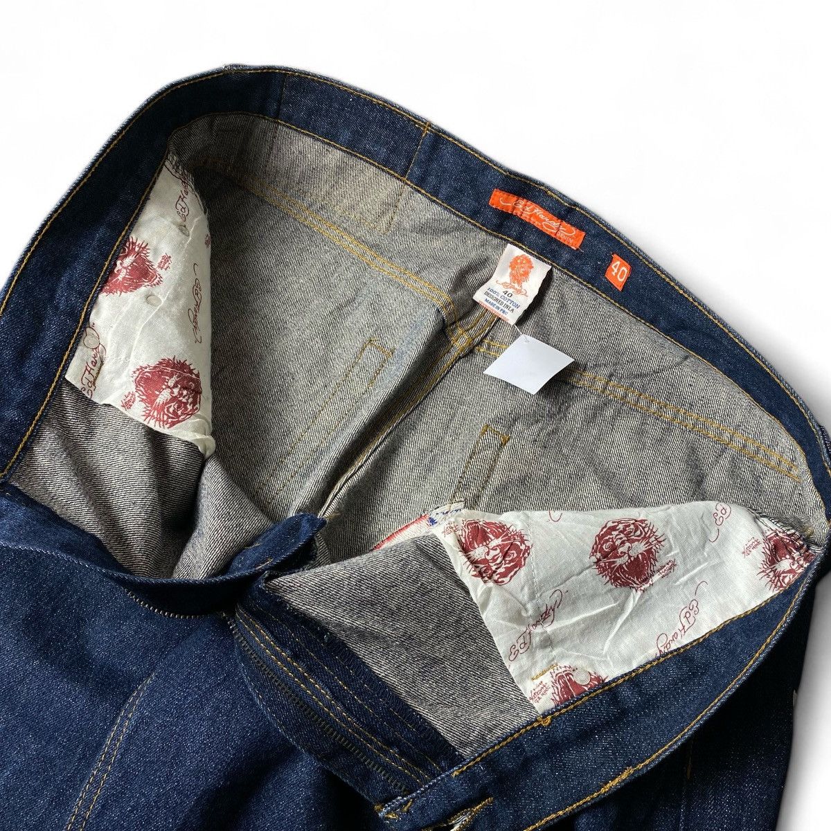 Ed Hardy 🚨CYBER WEEK🚨 Don Ed Hardy embroidery baggy denim pants Size US 40 / EU 56 - 7 Thumbnail