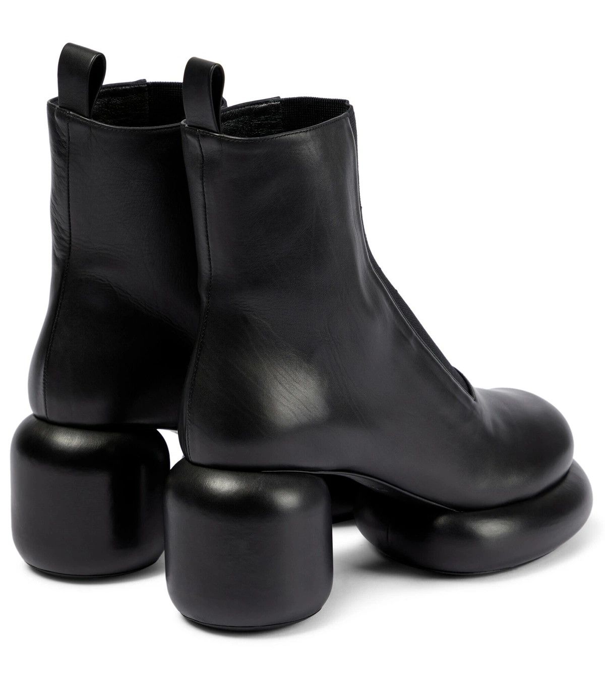 Jil Sander o1y1025 Ankle Boots in Black Size US 5 / IT 35 - 3 Thumbnail