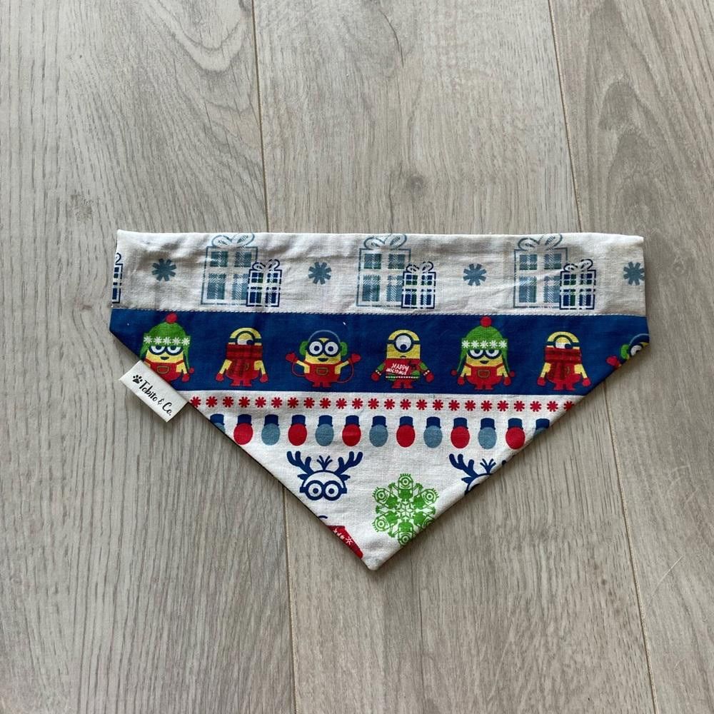 Designer Tobito & Co Christmas Minion Dog Bandana Size ONE SIZE - 1 Thumbnail