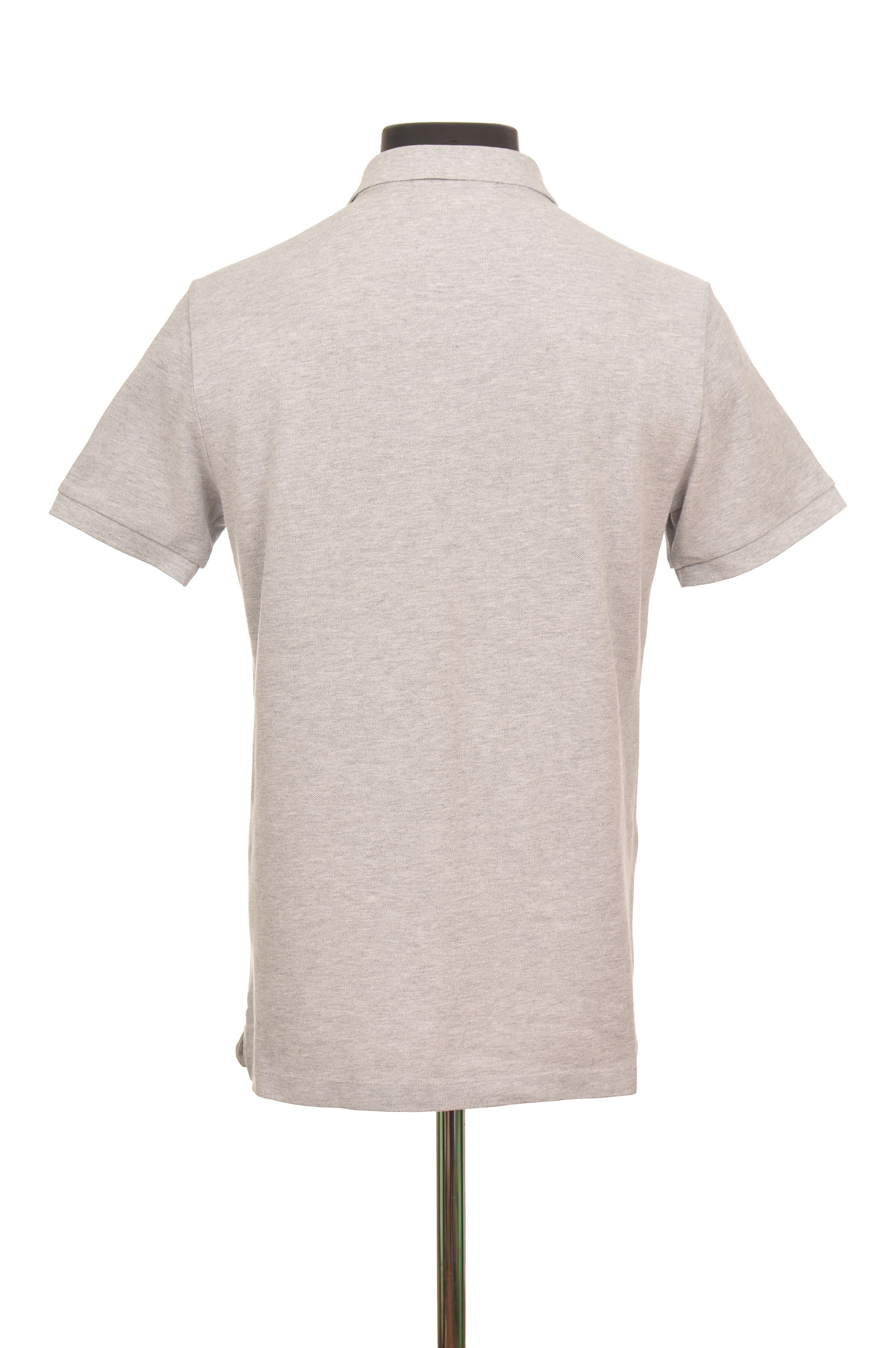 Burberry Burberry Oxford Pale Gray Cotton Logo SS Polo Shirt Size US S / EU 44-46 / 1 - 4 Thumbnail
