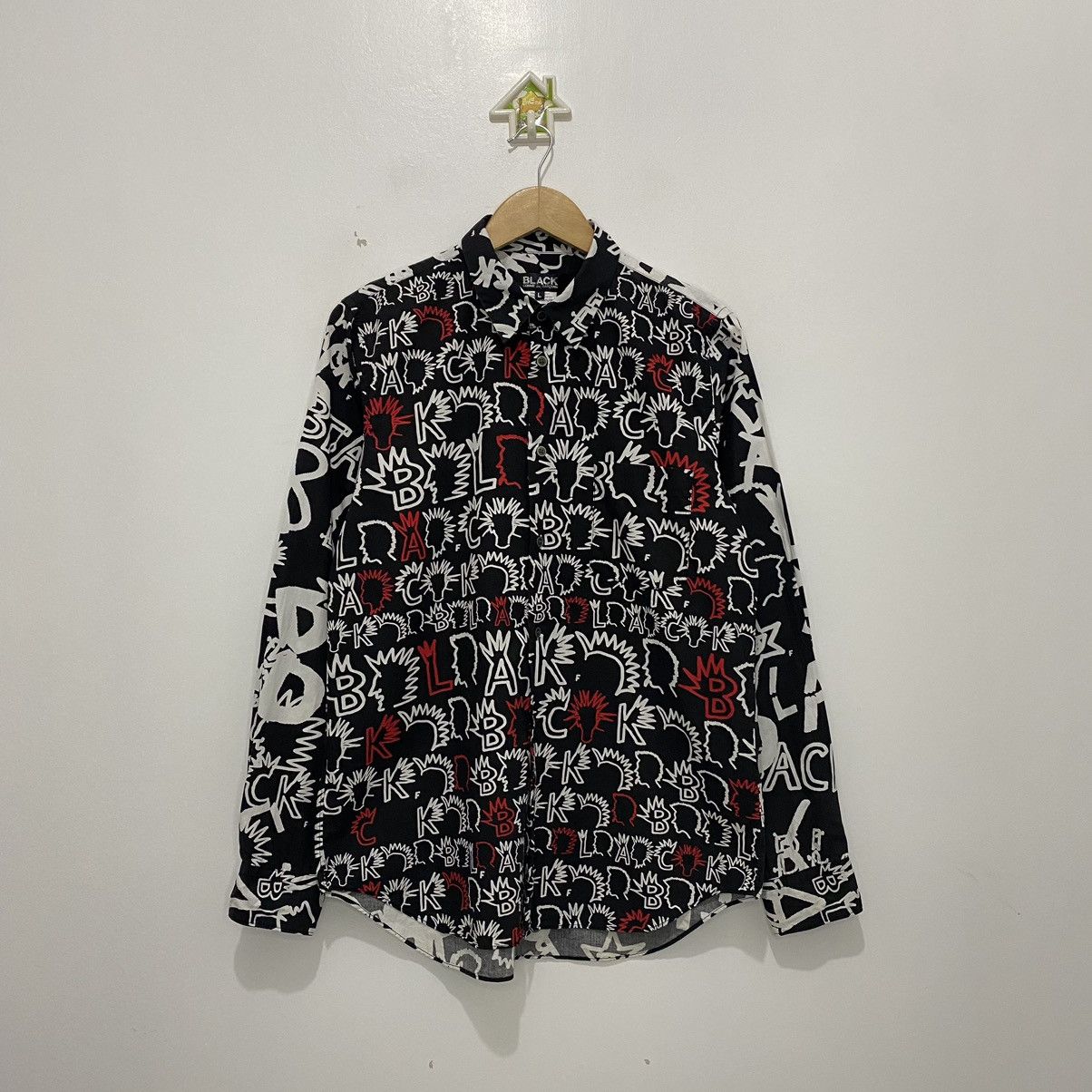 image of Comme Des Garcons Black Comme Des Garçons Button Down Shirt, Men's (Size Large)