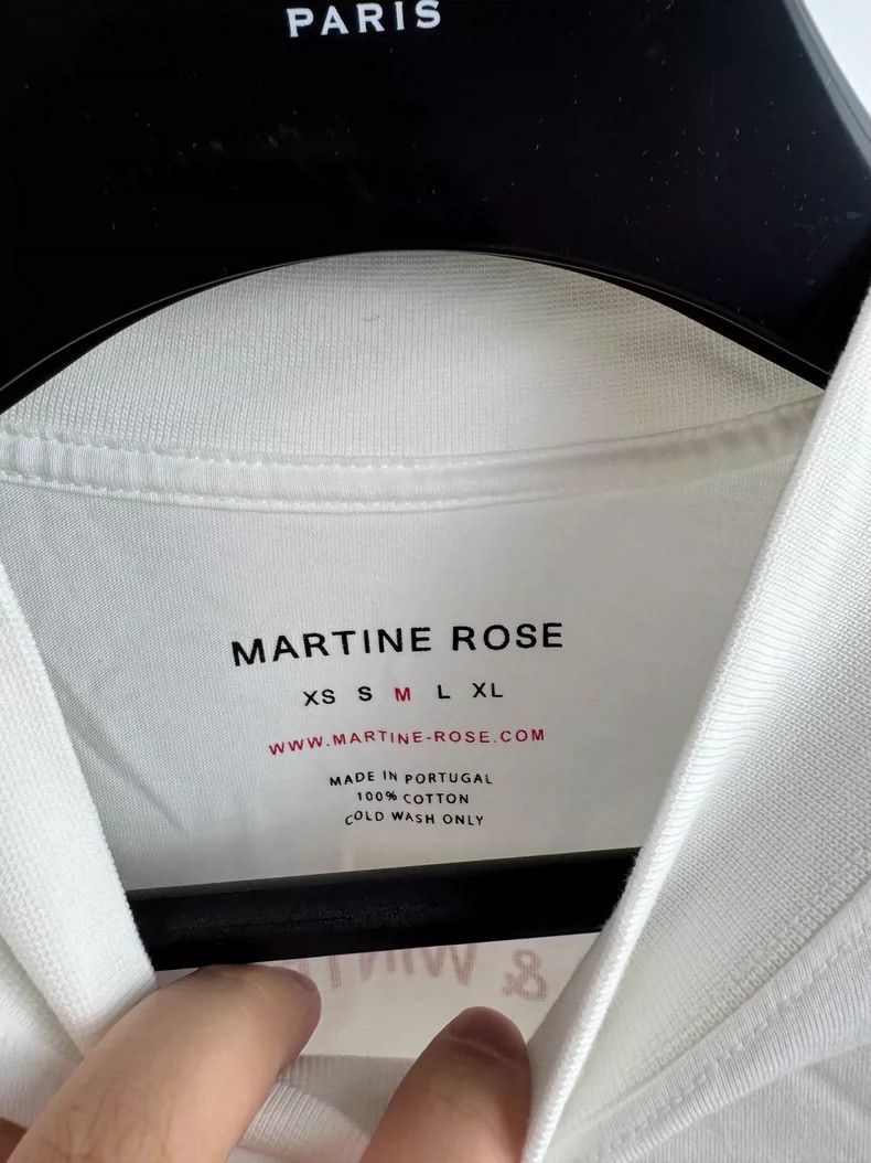 Martine Rose Martine rose Classic white and red logo long sleeve Size US M / EU 48-50 / 2 - 9 Thumbnail
