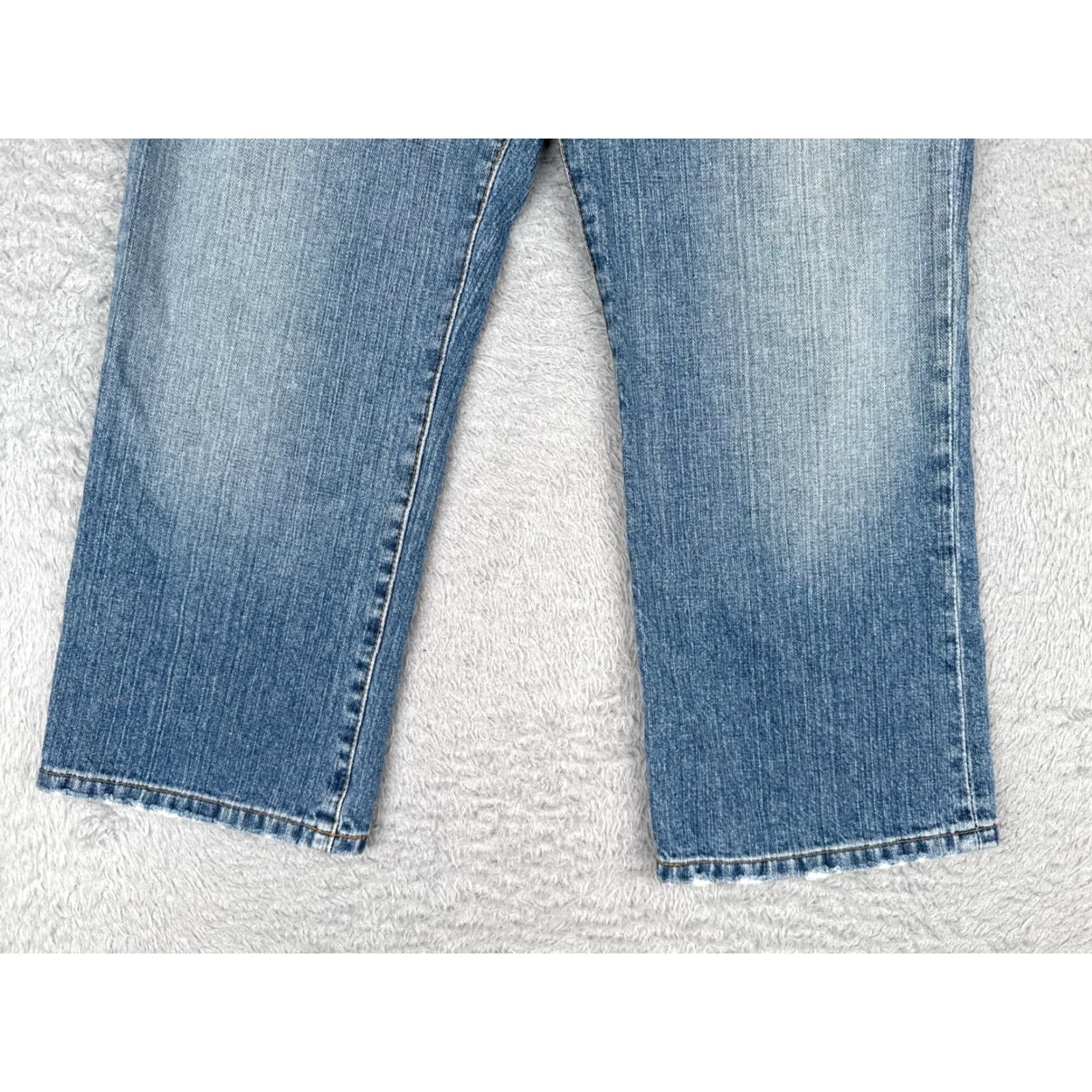 Vintage BKE Jeans Women Capri 27x22 Blue Denim Distressed Low Rise Buckle Model Lucky Brand Womens Jeans 27 Size 27" / US 4 / IT 40 - 2 Thumbnail