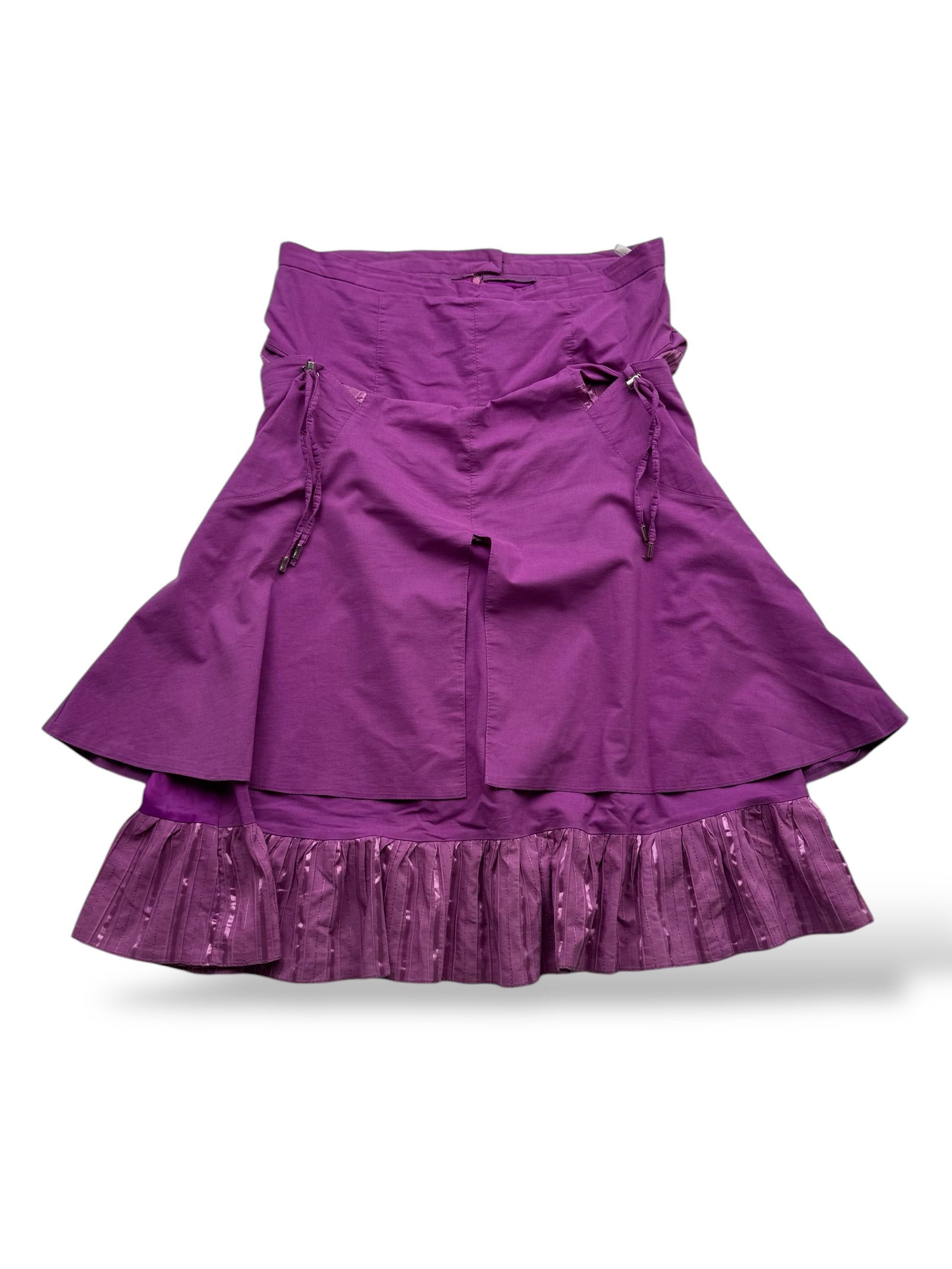 Japanese Brand Vintage Flare Skirt With Bondage W165(V9) Size 32" / US 10 / IT 46 - 1 Thumbnail