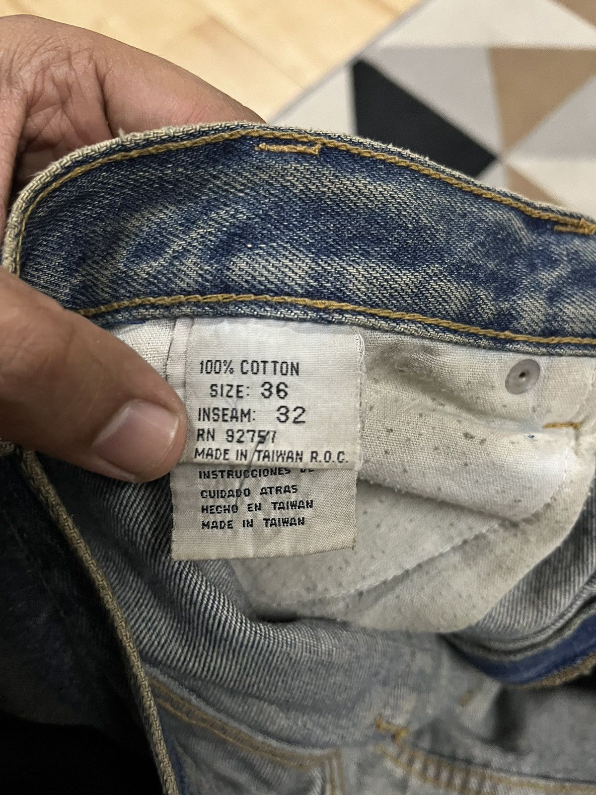 Yasuyuki Ishii Vintage Gate Jeans Mudwash Denim Size US 34 / EU 50 - 12 Thumbnail