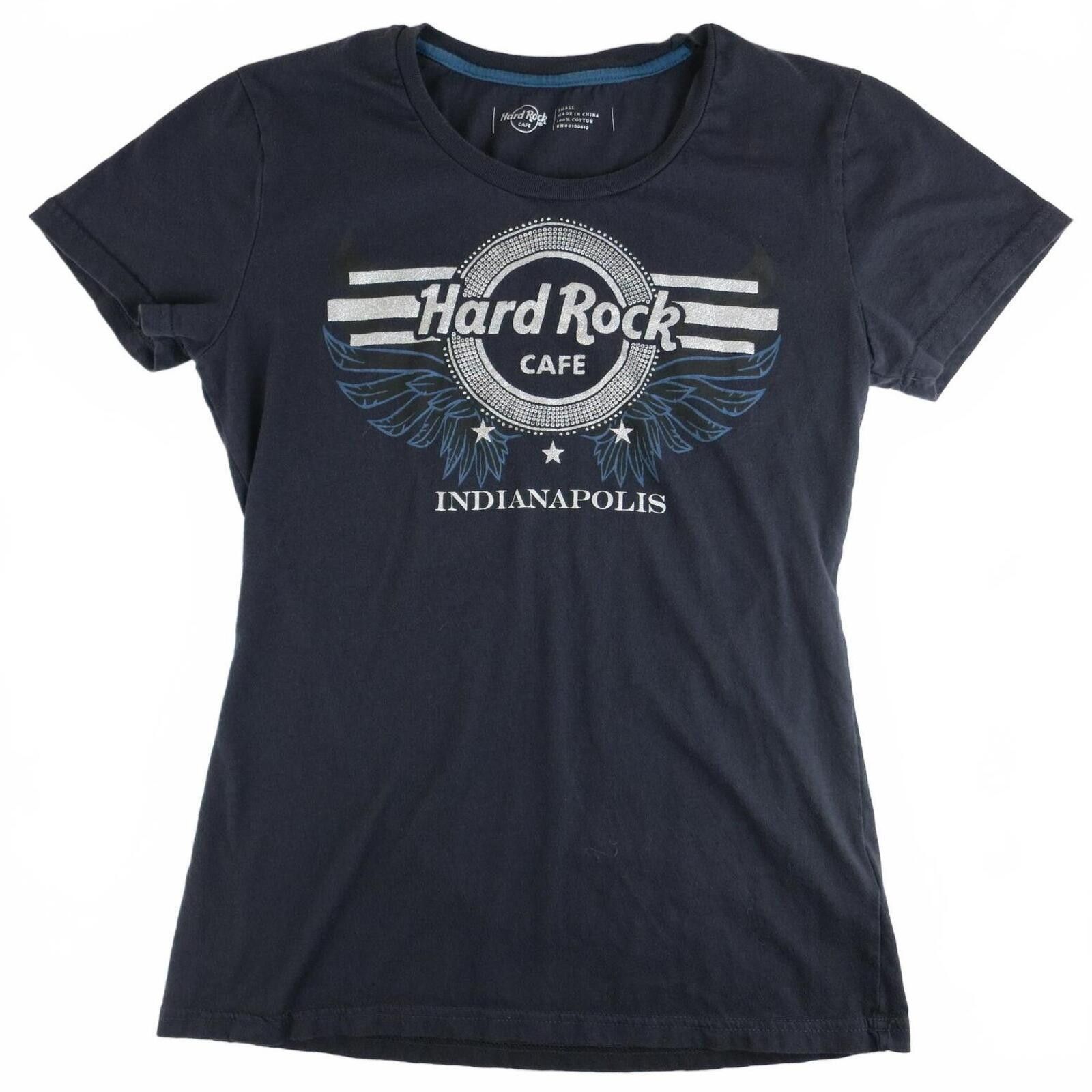 Hard Rock Cafe Hard Rock Cafe Indianapolis Black T-Shirt Women's Small Size S / US 4 / IT 40 - 1 Thumbnail