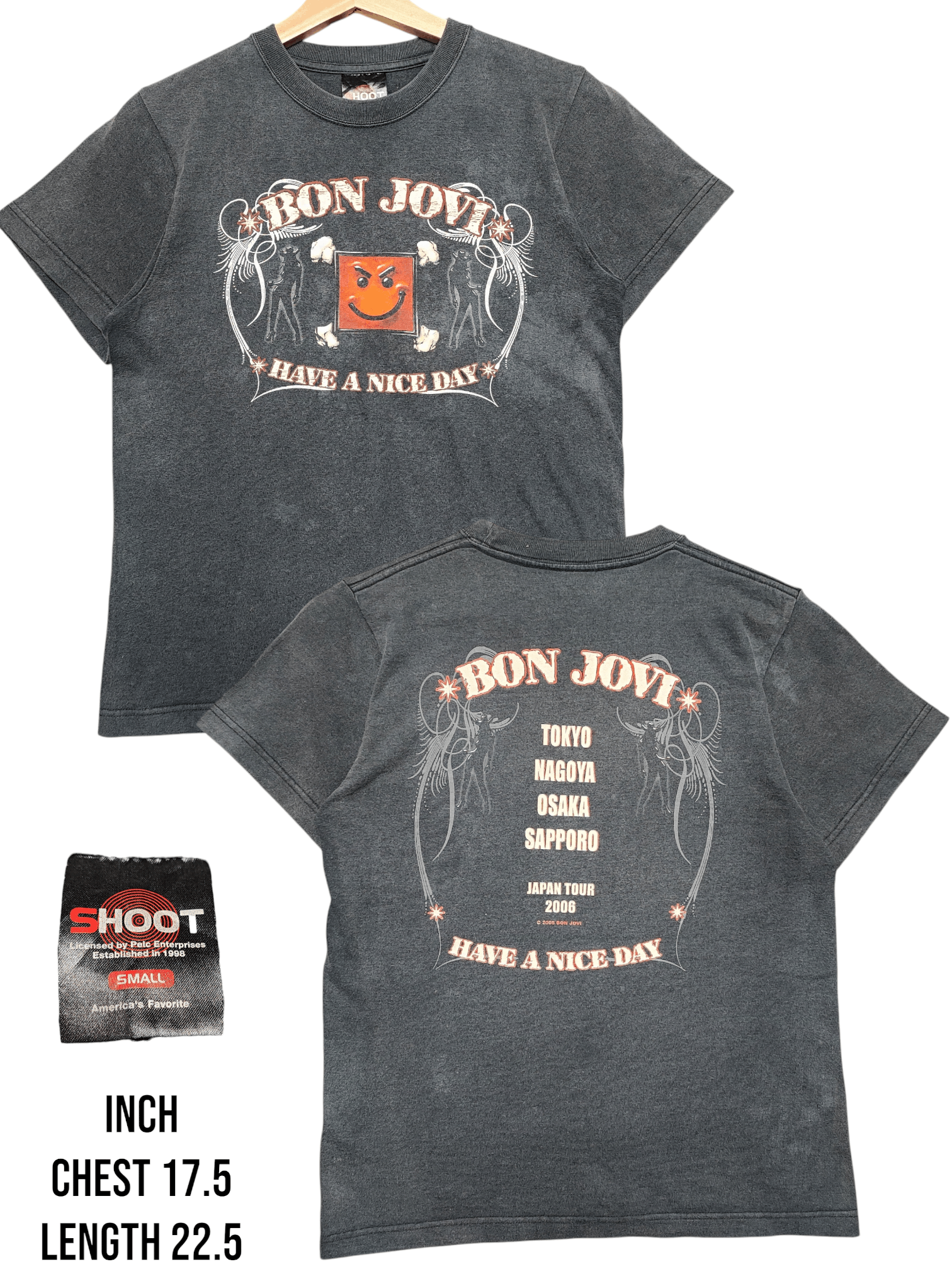 Band Tees × Vintage Vintage Y2K Bon Jovi Tour Have A Nice Day Size US XS / EU 42 / 0 - 1 Thumbnail