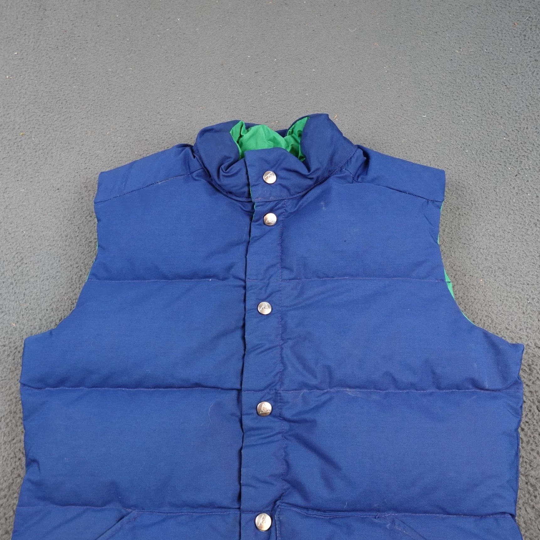 Vintage VINTAGE Gerry Vest Mens Medium Blue Reversible Puffer Made USA Style 6412 Size US M / EU 48-50 / 2 - 3 Thumbnail