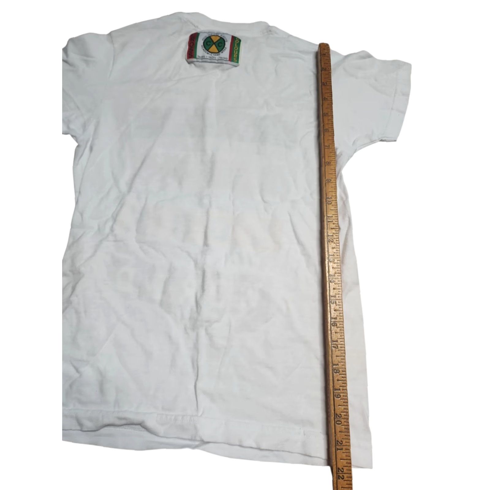 Vintage Cross Colours Graphic Print T-Shirt Mens XS White Hip Hop 80s 90s Size US XS / EU 42 / 0 - 2 Thumbnail