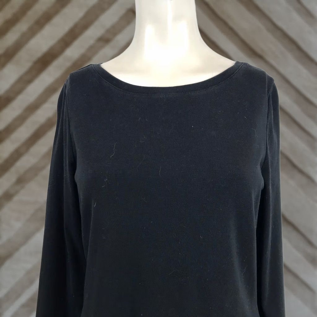 Boden Boden Black Long Sleeve Scoop Neck Tee Shirt Womens US 12 Size XL / US 12-14 / IT 48-50 - 1 Thumbnail