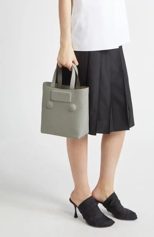 Marni o1w1db11125 Size :OS/Trunkaroo Leather Shopper in Light grey Size ONE SIZE - 4 Thumbnail
