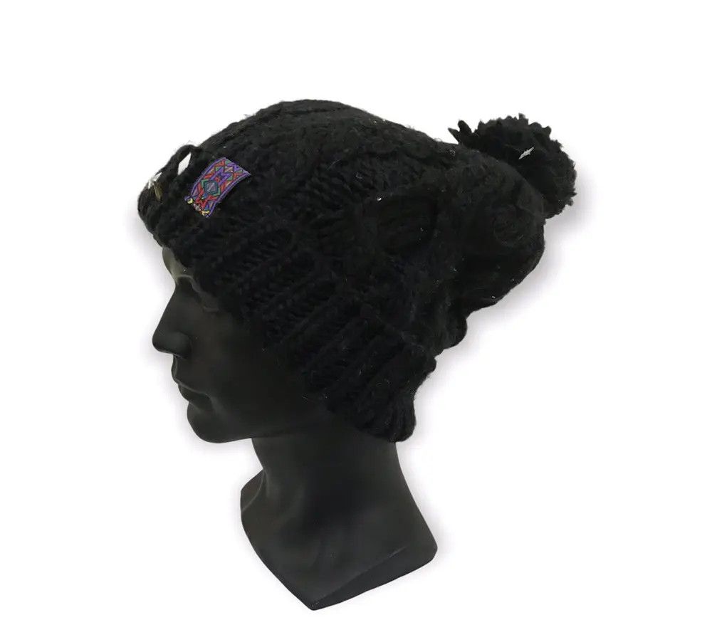 Japanese Brand Titicaca Plain Beanie Hat Size ONE SIZE - 2 Thumbnail
