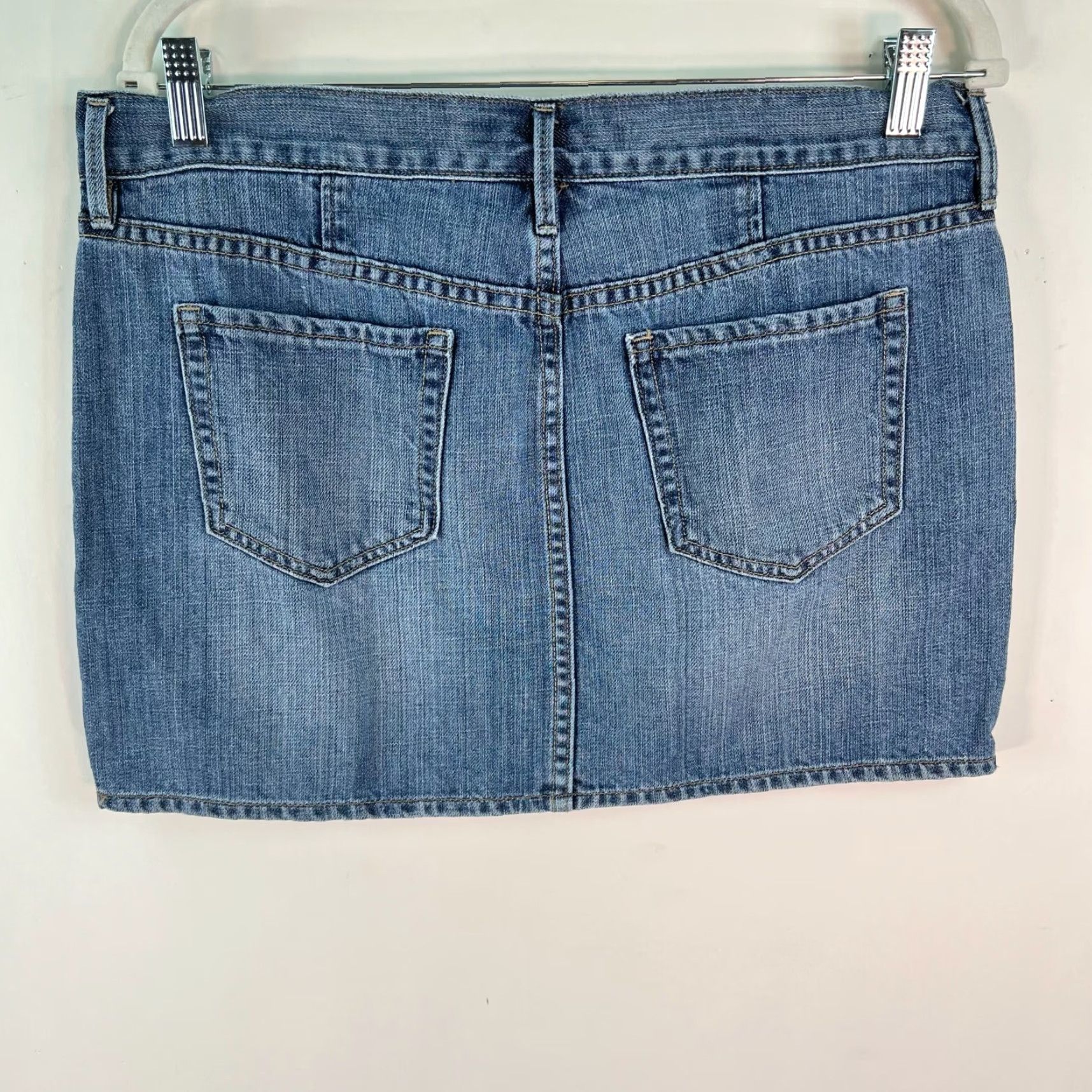Old Navy Old Navy Womens Denim Skirt Flat Front Short 8 Blue Cotton Casual 100% Cotton Womens Size 8 Blue Vintage No Size 30" / US 8 / IT 44 - 5 Thumbnail