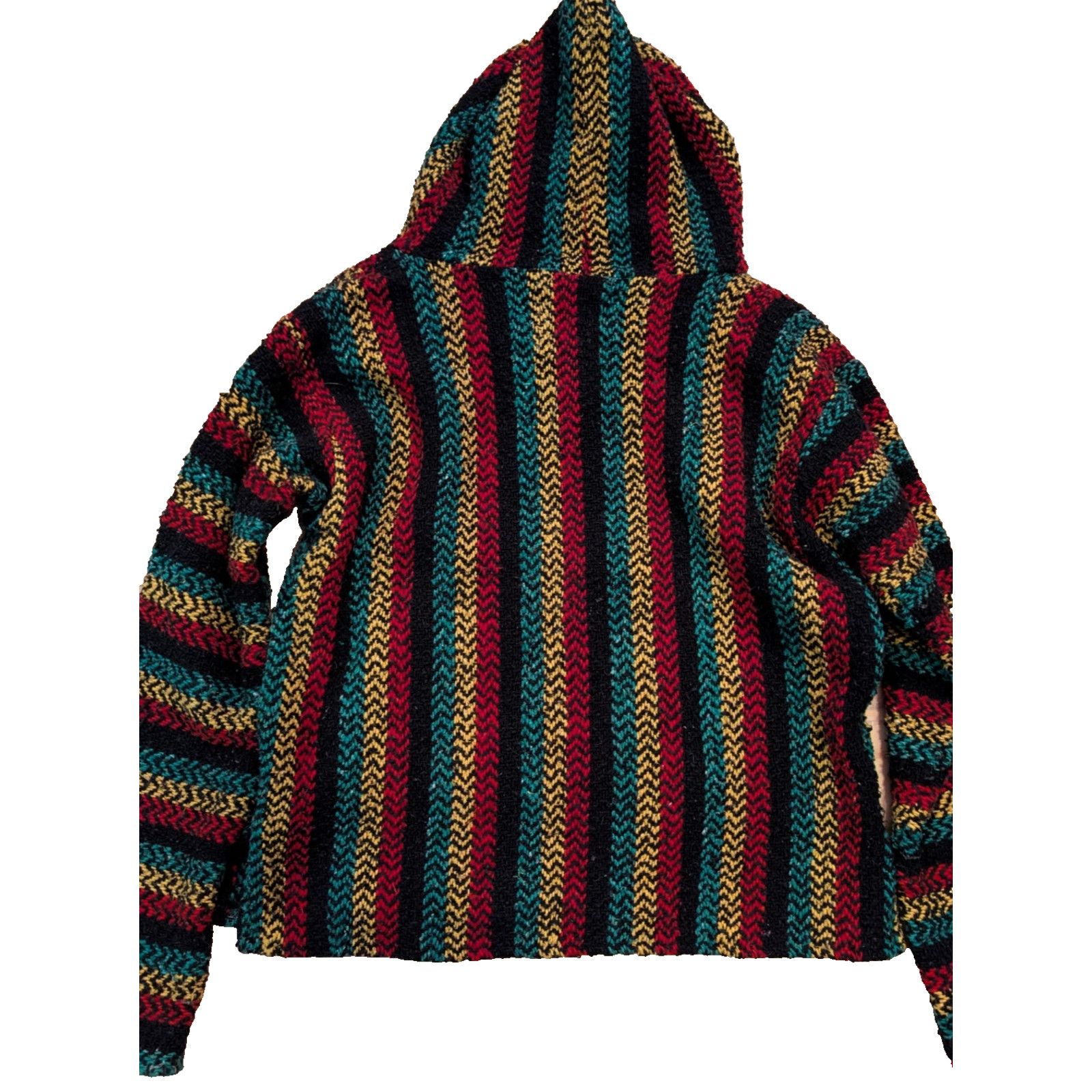 Baja Joe VTG Baja Joe Multi Color Striped Mexican Poncho Hoodie Small Size US S / EU 44-46 / 1 - 2 Thumbnail