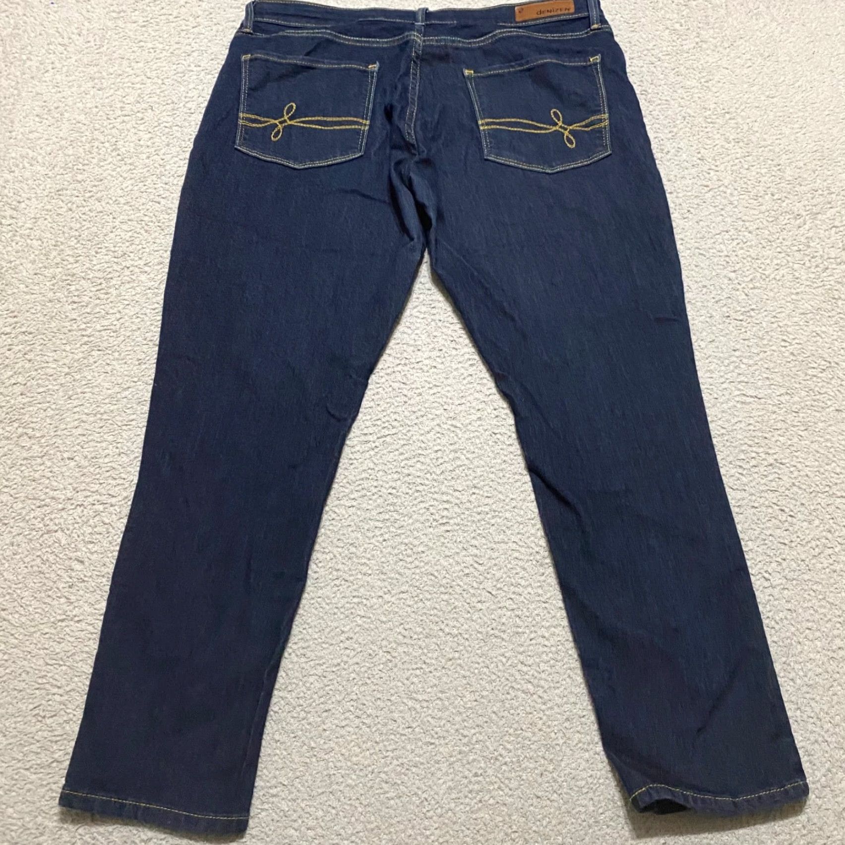 Denizen DENIZEN Jeans Womens Mid Rise Skinny 14 Blue Denim Dark Wash 5-Pocket Design Regular Stretch - Denim - Jeans Womens Size 36" / US 14 / IT 50 - 2 Thumbnail