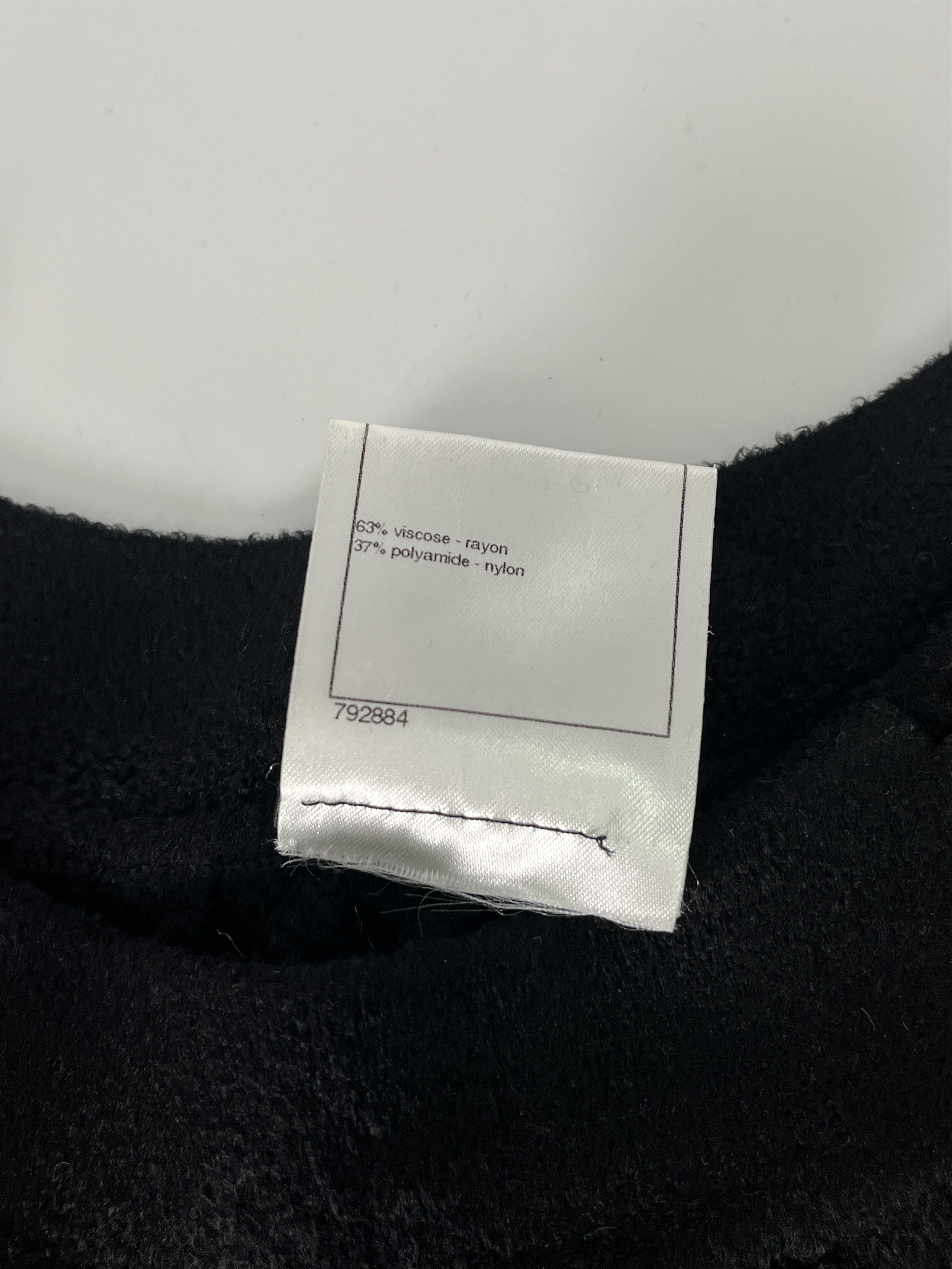 Chanel Chanel Black Cap Sleeve Velvet-Like Dress Size XS / US 0-2 / IT 36-38 - 6 Thumbnail