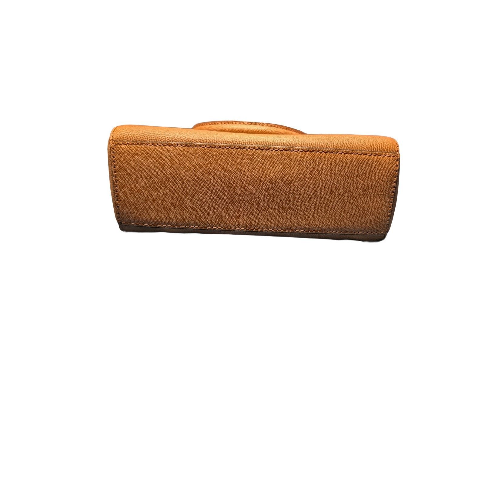 Michael Kors Michael Kors Kellen Satchel Brown PVC-Leather Accents-Gold Size ONE SIZE - 4 Thumbnail