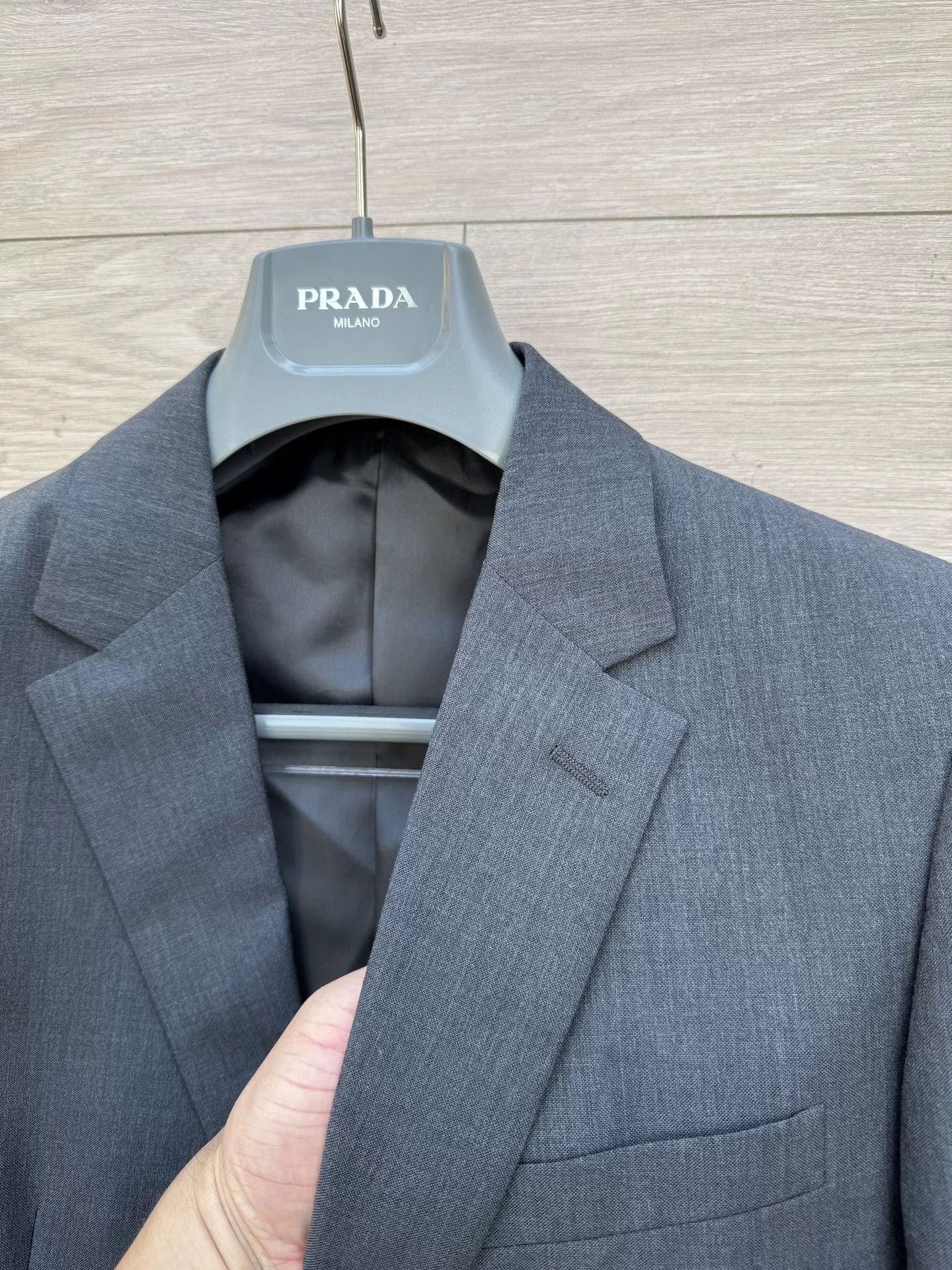 Prada Prada Dark Grey Two-Piece Suit Size US M / EU 48-50 / 2 - 2 Thumbnail